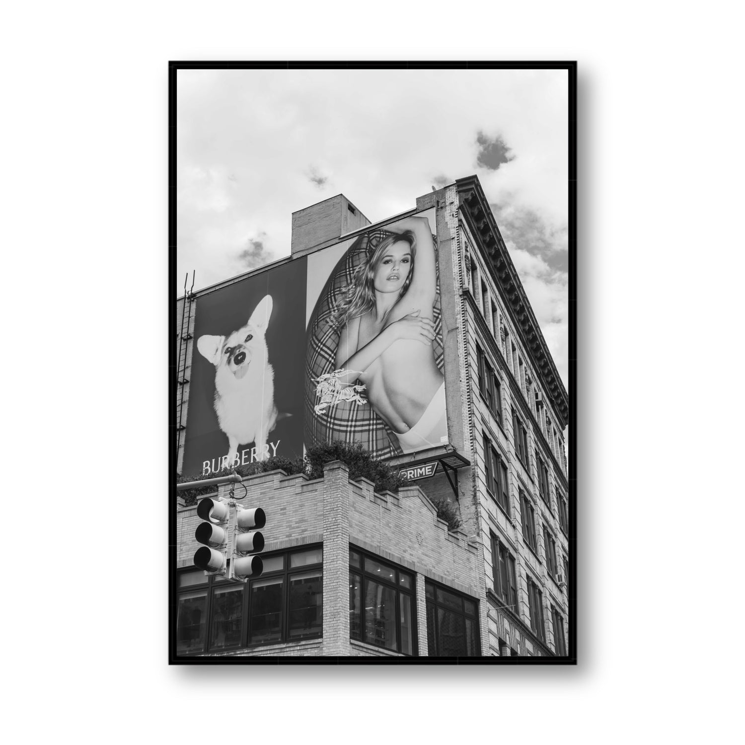 Dynamic Duo fine art print, New York, United States, Statement, Black Float Frame, Fine Art Canvas