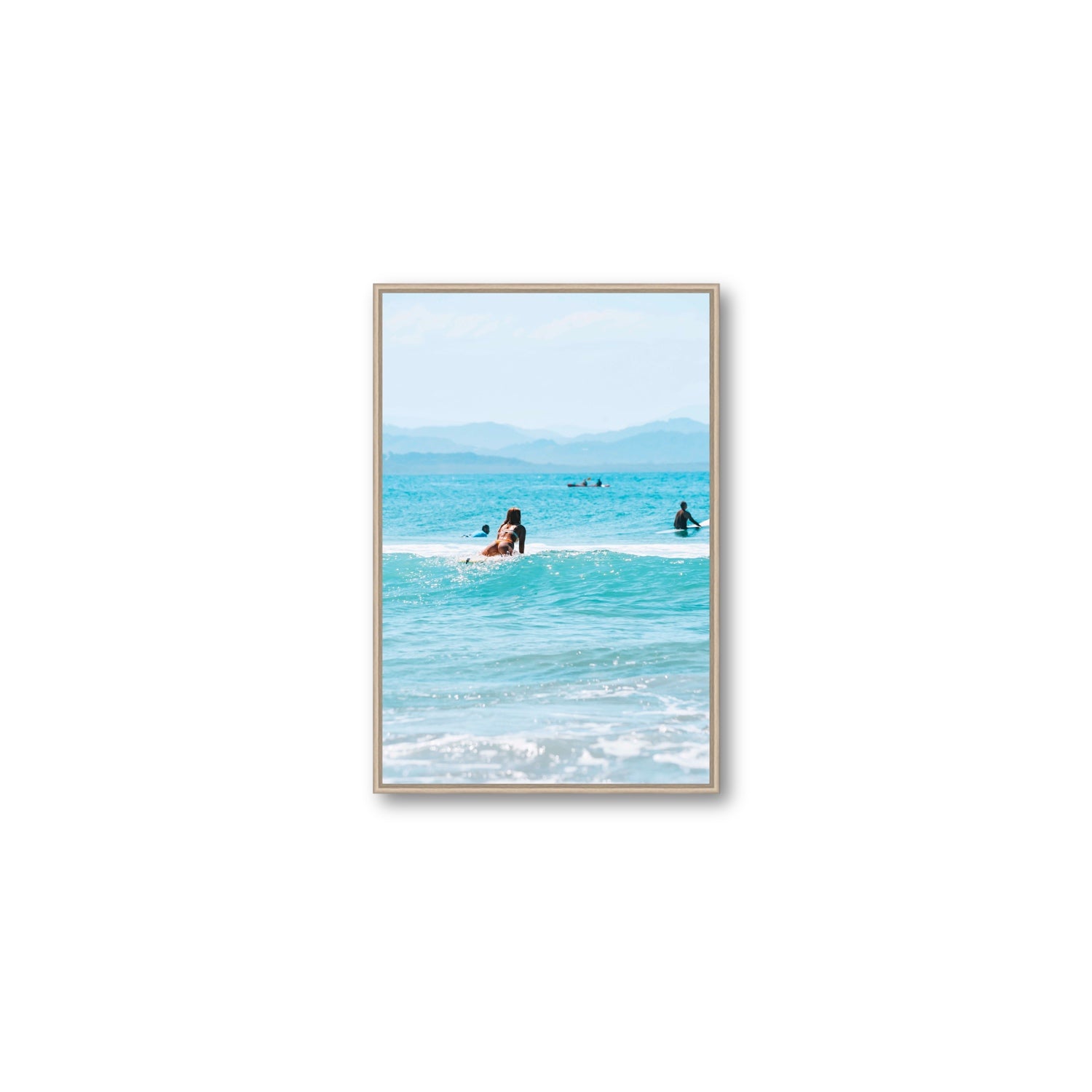Tatiana fine art print, Byron Bay, Australia, Medium, Natural Oak Float Frame, Fine Art Canvas