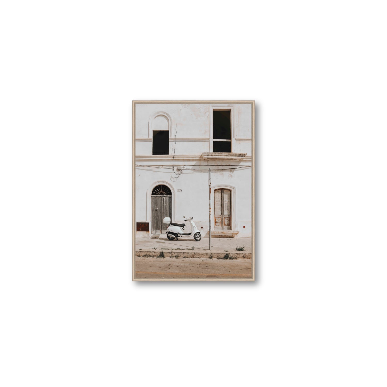 Radiant Ride fine art print, Puglia, Italy, Medium, Natural Oak Float Frame, Fine Art Canvas