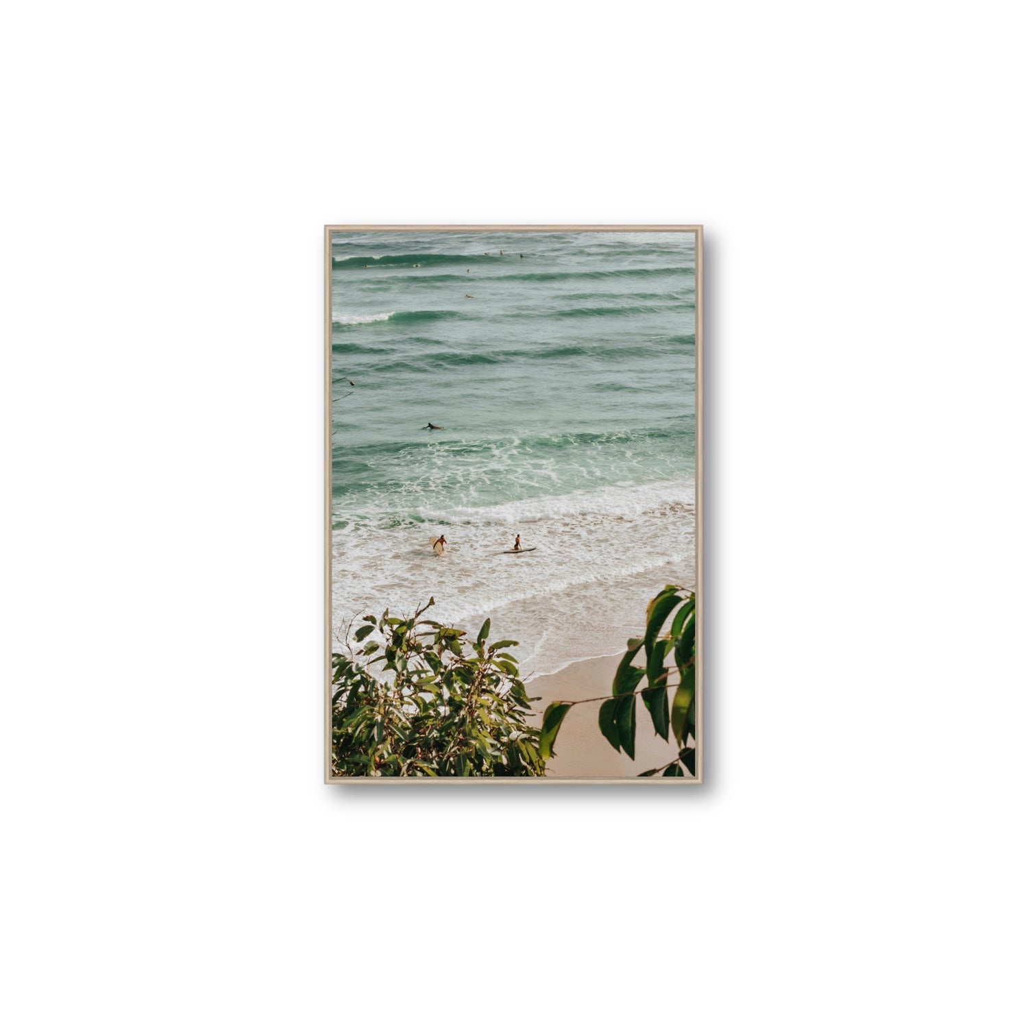 Private Paradise fine art print, Byron Bay, Australia, Large, Natural Oak Float Frame, Fine Art Canvas