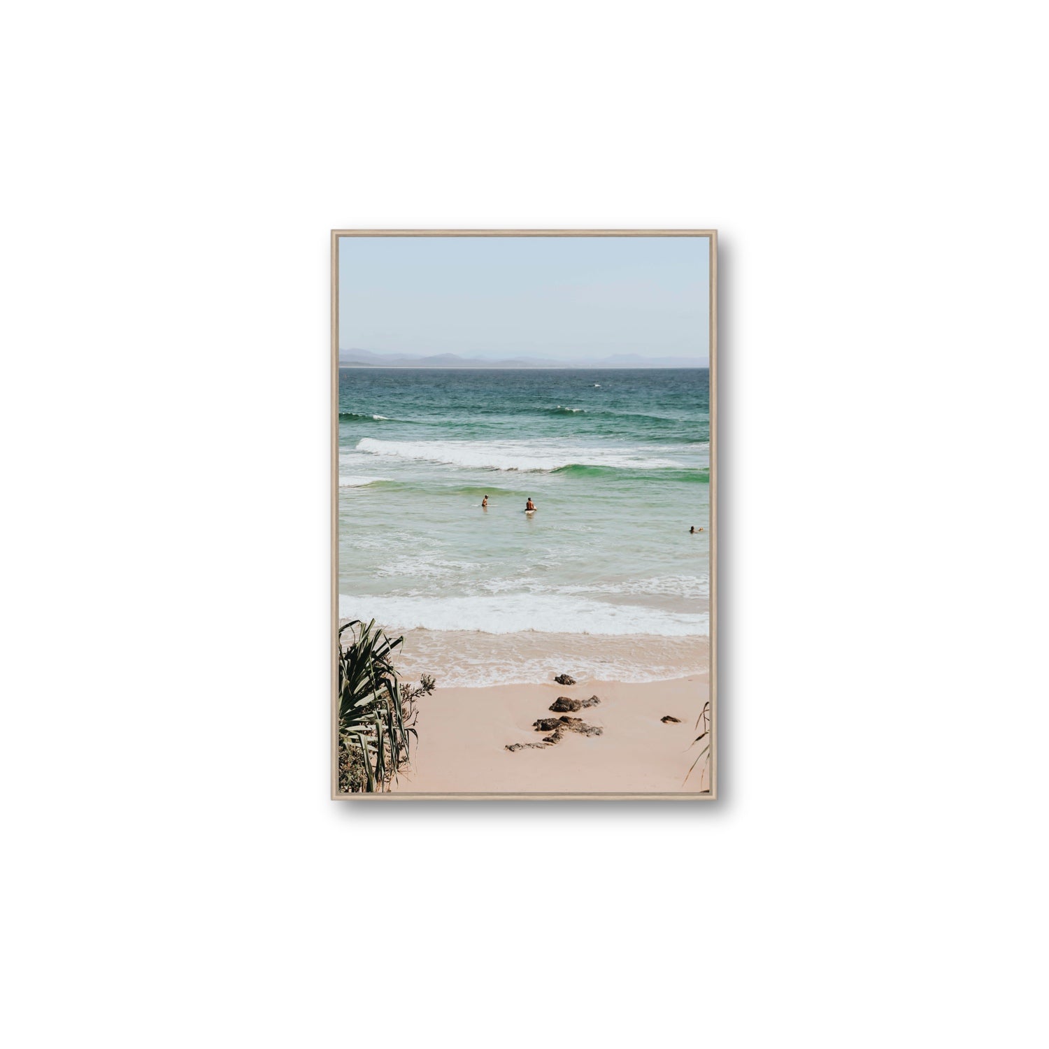 Lets Go Trippin' fine art print, Byron Bay, Australia, Large, Natural Oak Float Frame, Fine Art Canvas