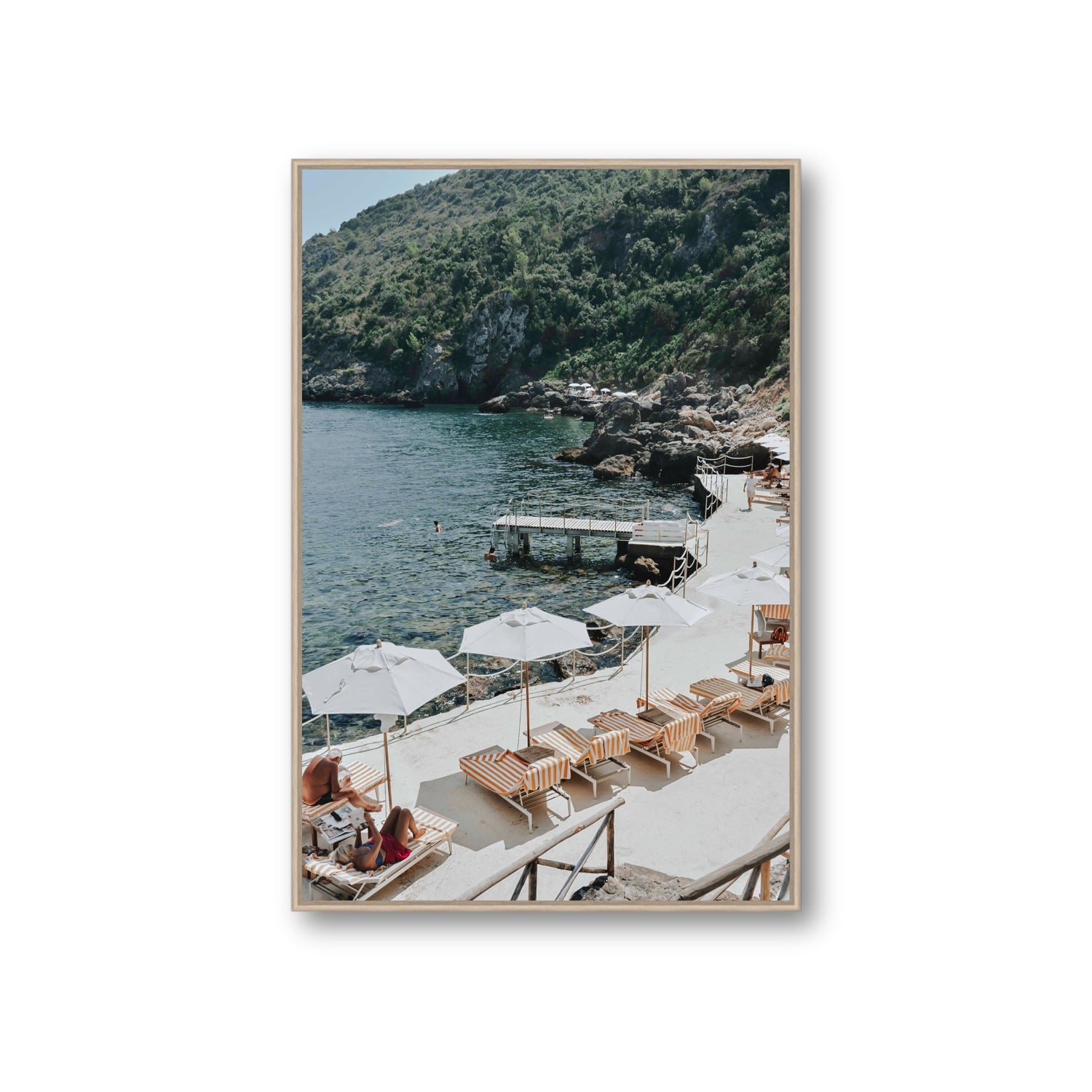 Always Better Together fine art print, Tuscany, Italy, Giant, Natural Oak Float Frame, Fine Art Canvas