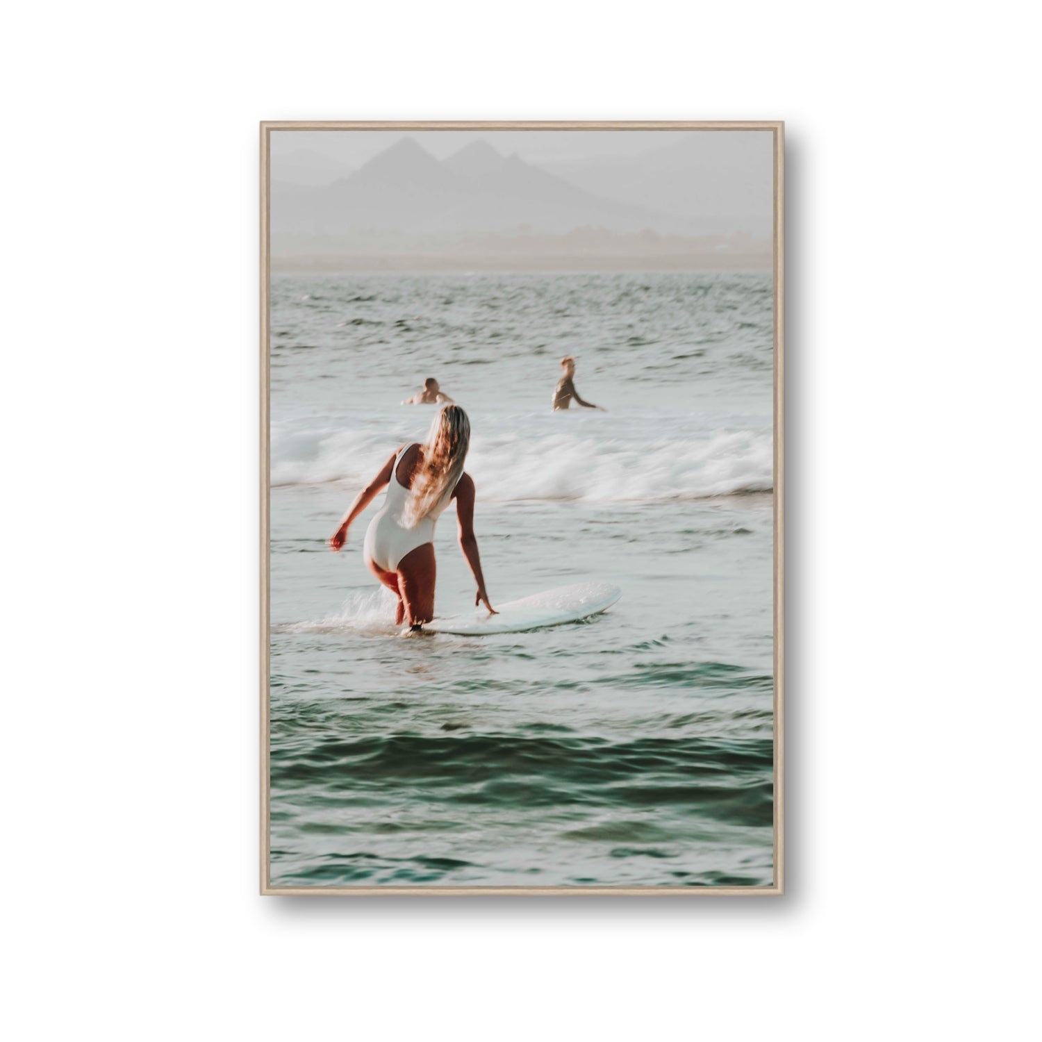 Blondie fine art print, Byron Bay, Australia, Gallery, Natural Oak Float Frame, Fine Art Canvas