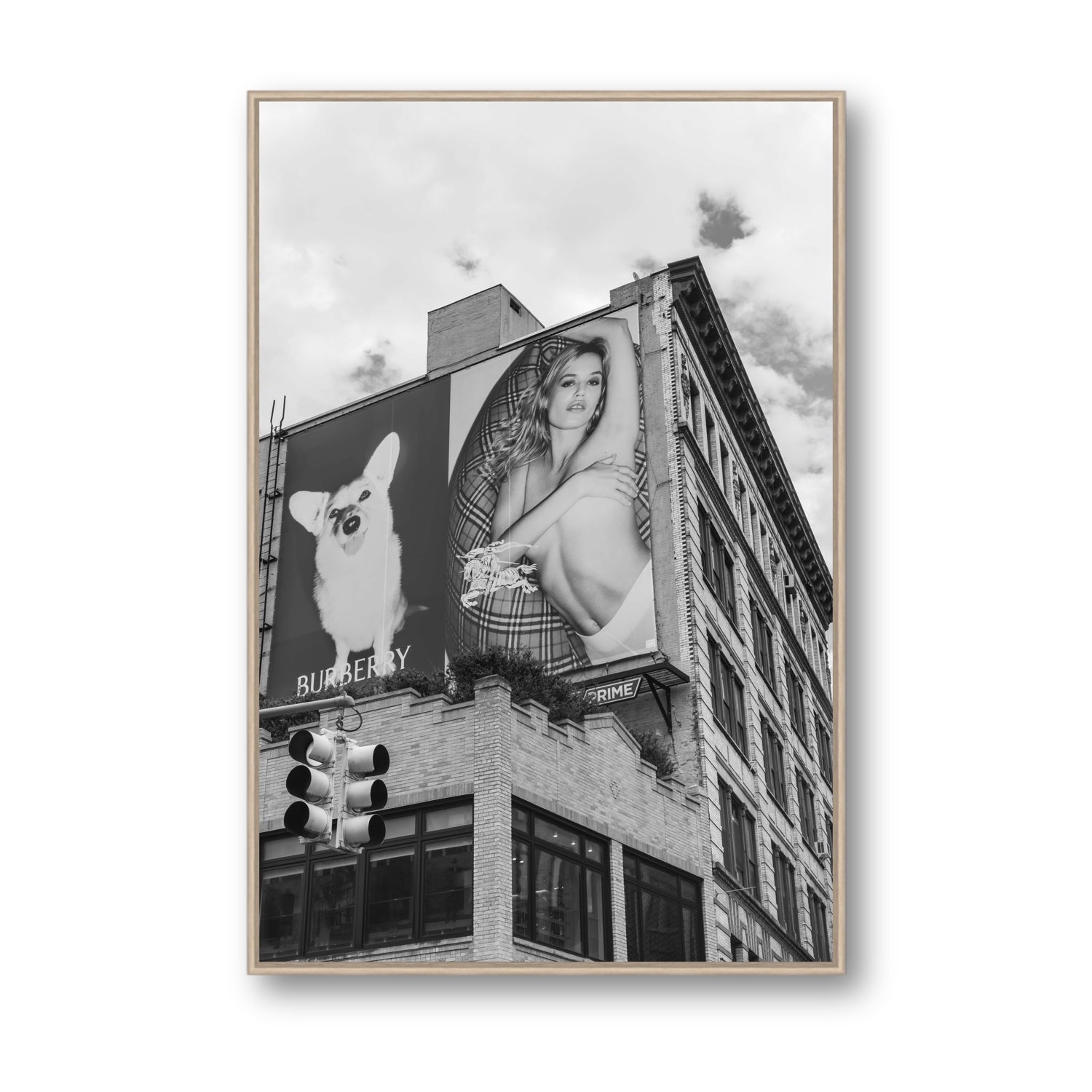 Dynamic Duo fine art print, New York, United States, Statement, Natural Oak Float Frame, Fine Art Canvas