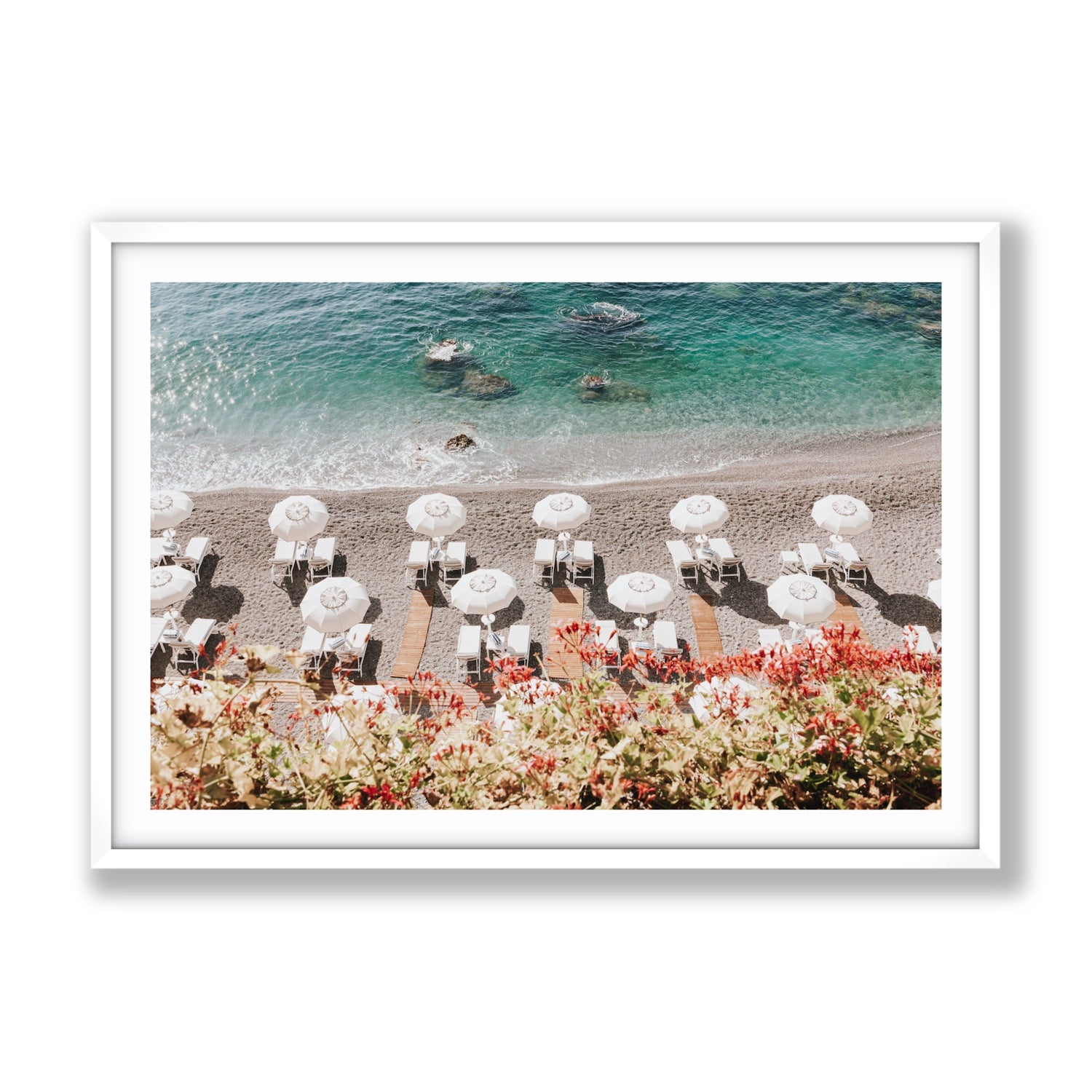 Coastal Charms fine art print, Amalfi, Italy, Gallery, White Frame · Matboard, Fine Art Print