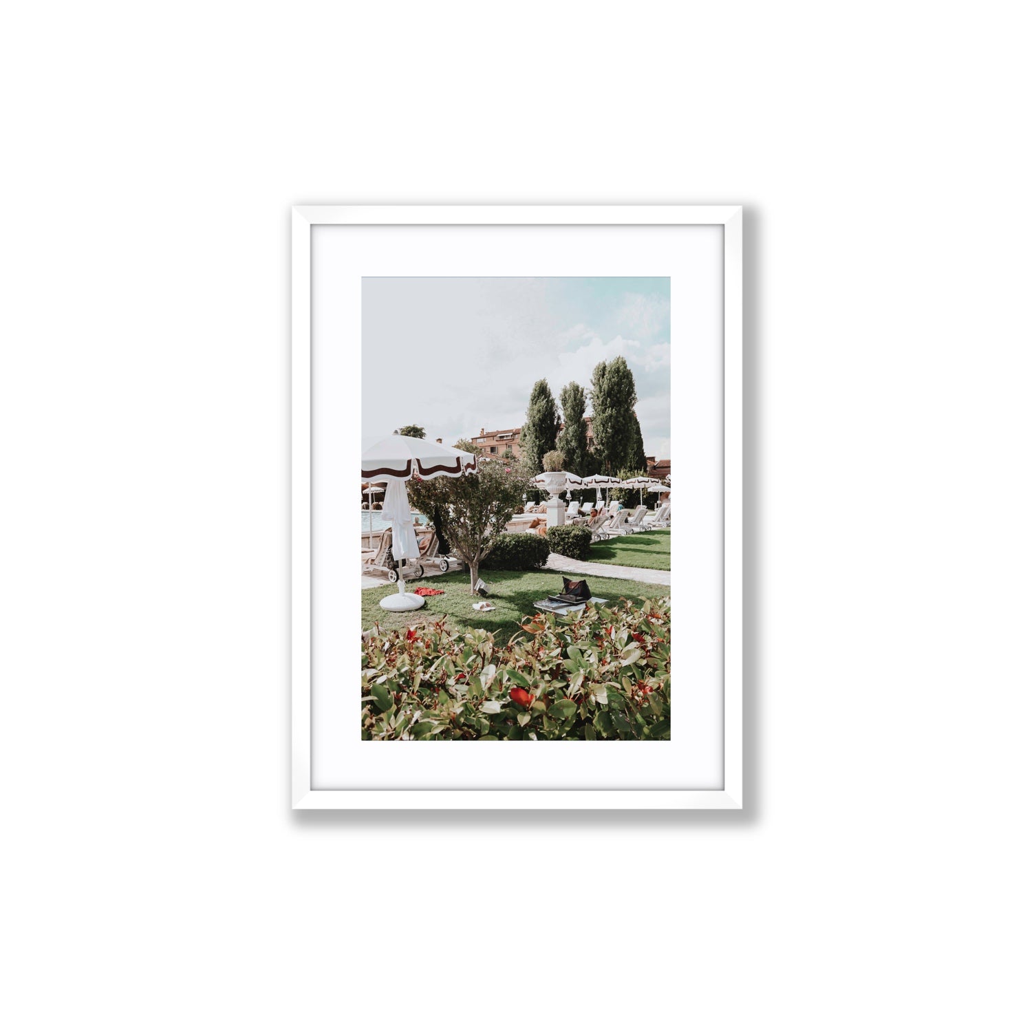 La Serenissima Venice Italian wall art Medium fine art print in white frame with matboard