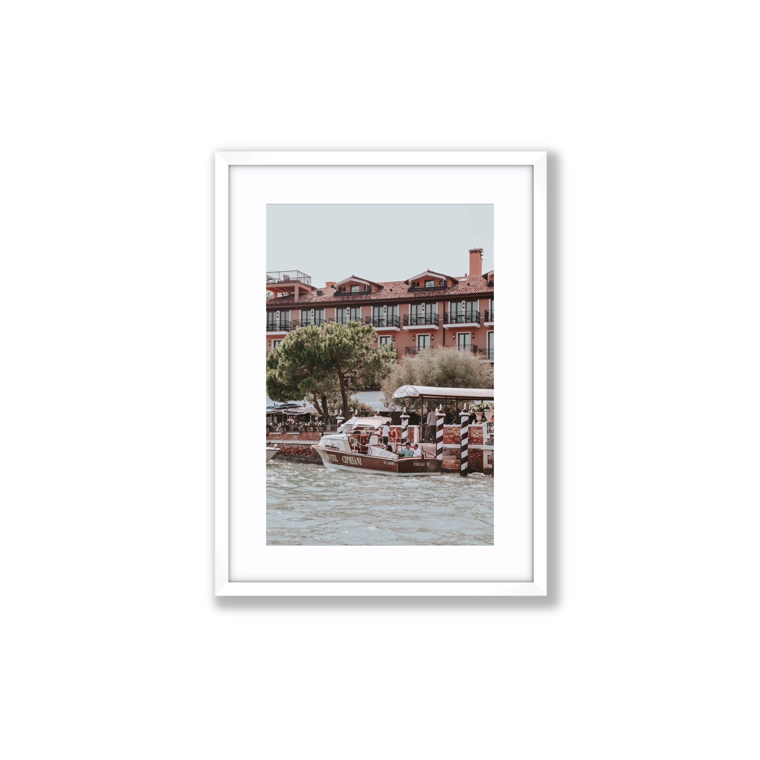 Cocai II Venice Italian wall art Medium fine art print in white frame with matboard