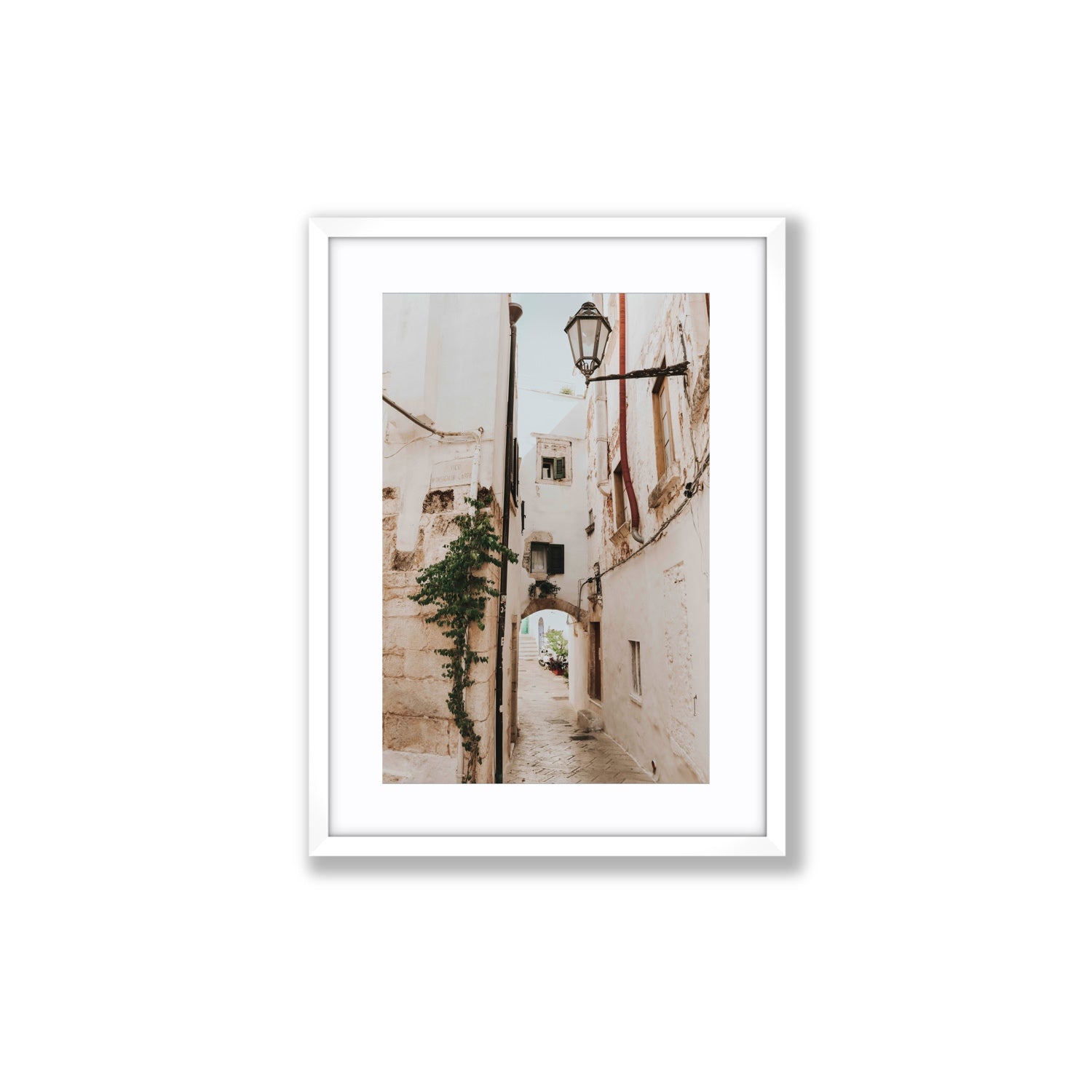 Labyrinth Lanes fine art print, Puglia, Italy, Medium, White Frame · Matboard, Fine Art Print