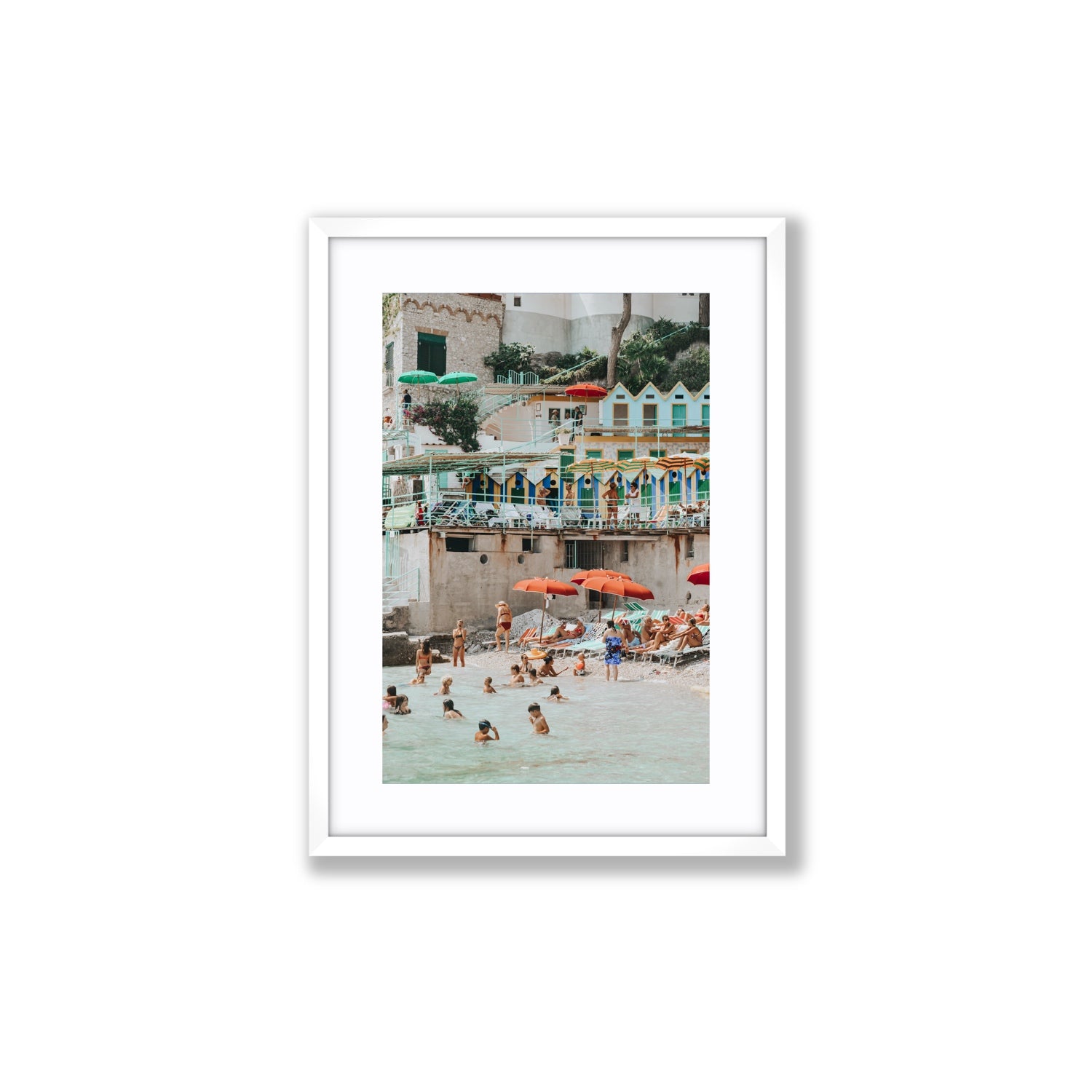 Kaleidoscope fine art print, Capri, Italy, Medium, White Frame · Matboard, Fine Art Print