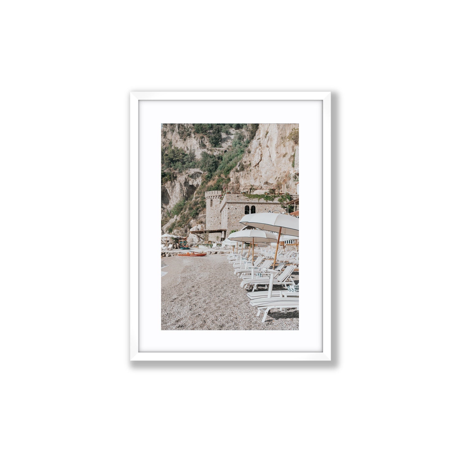 La Villeggiatura fine art print, Amalfi, Italy, luxury escapes artwork, Medium, White Frame · Matboard, Fine Art Print