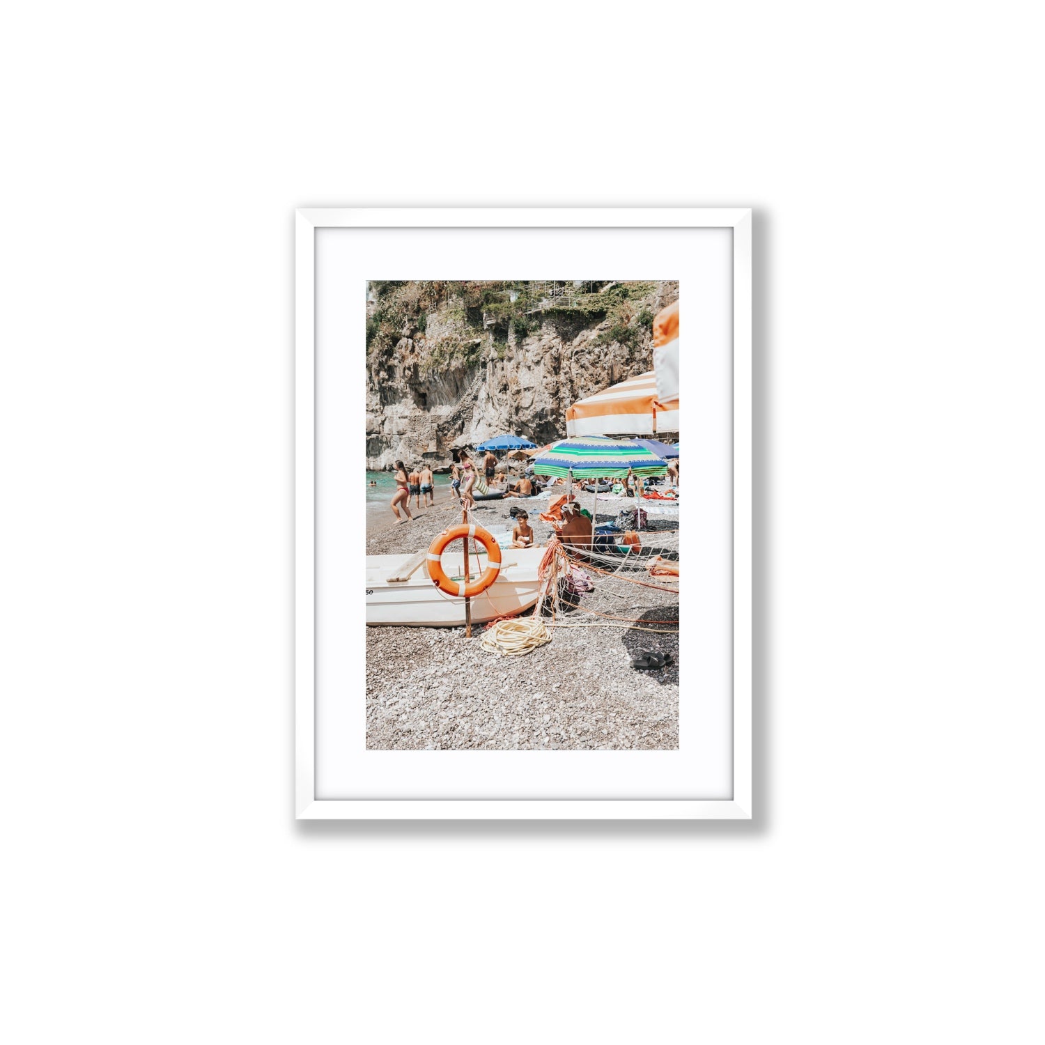 Il Ragazzo fine art print, Positano, Italy, Medium, White Frame · Matboard, Fine Art Print