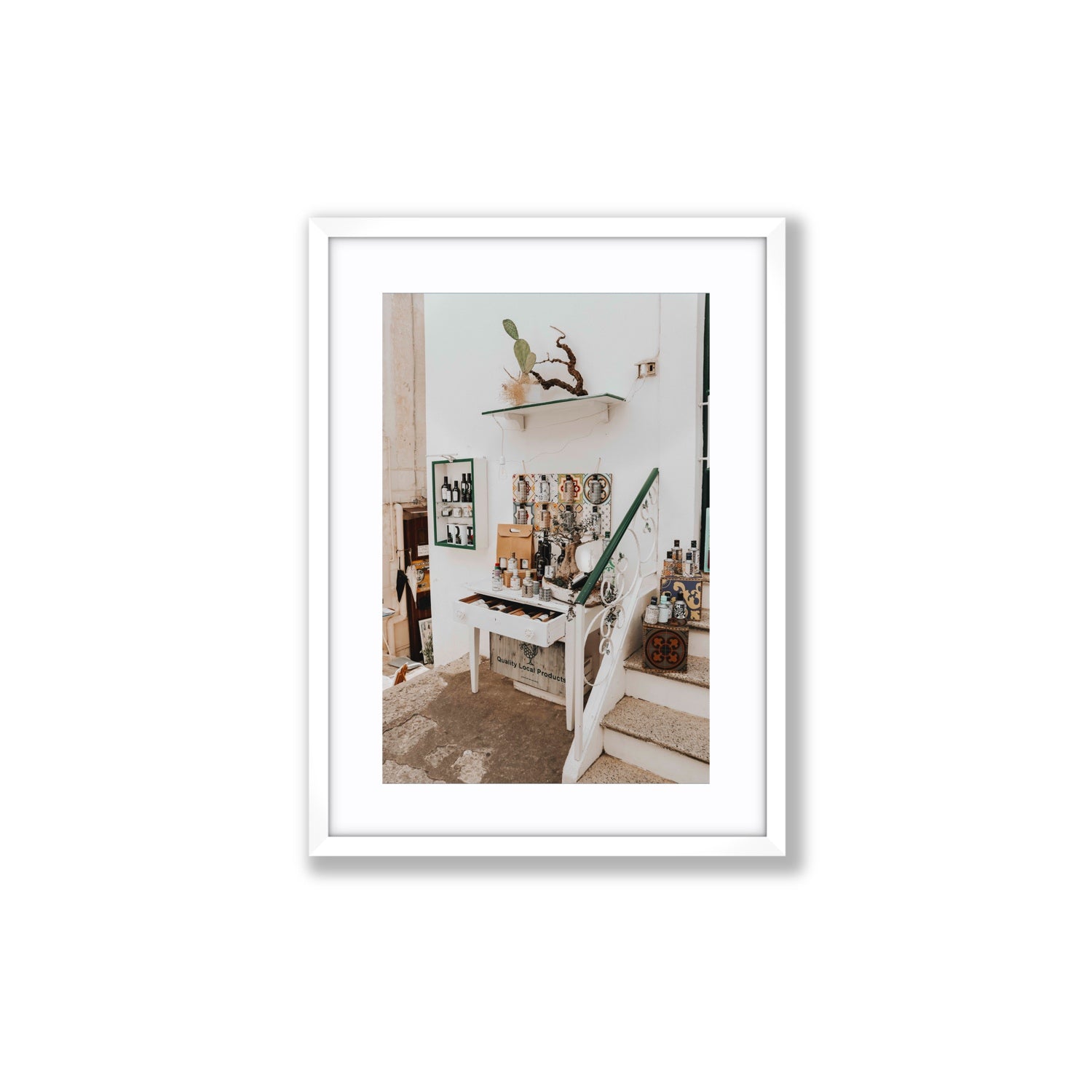 Liquid Gold fine art print, Puglia, Italy, Medium, White Frame · Matboard, Fine Art Print