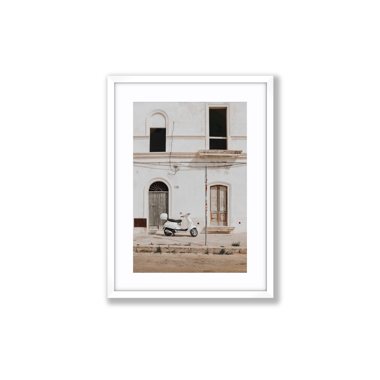 Radiant Ride fine art print, Puglia, Italy, Medium, White Frame · Matboard, Fine Art Print