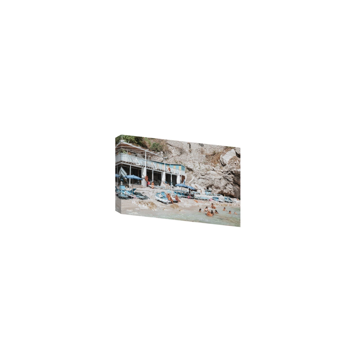 Beachside Bronze fine art print, Capri, Italy, Small, Stretched Canvas