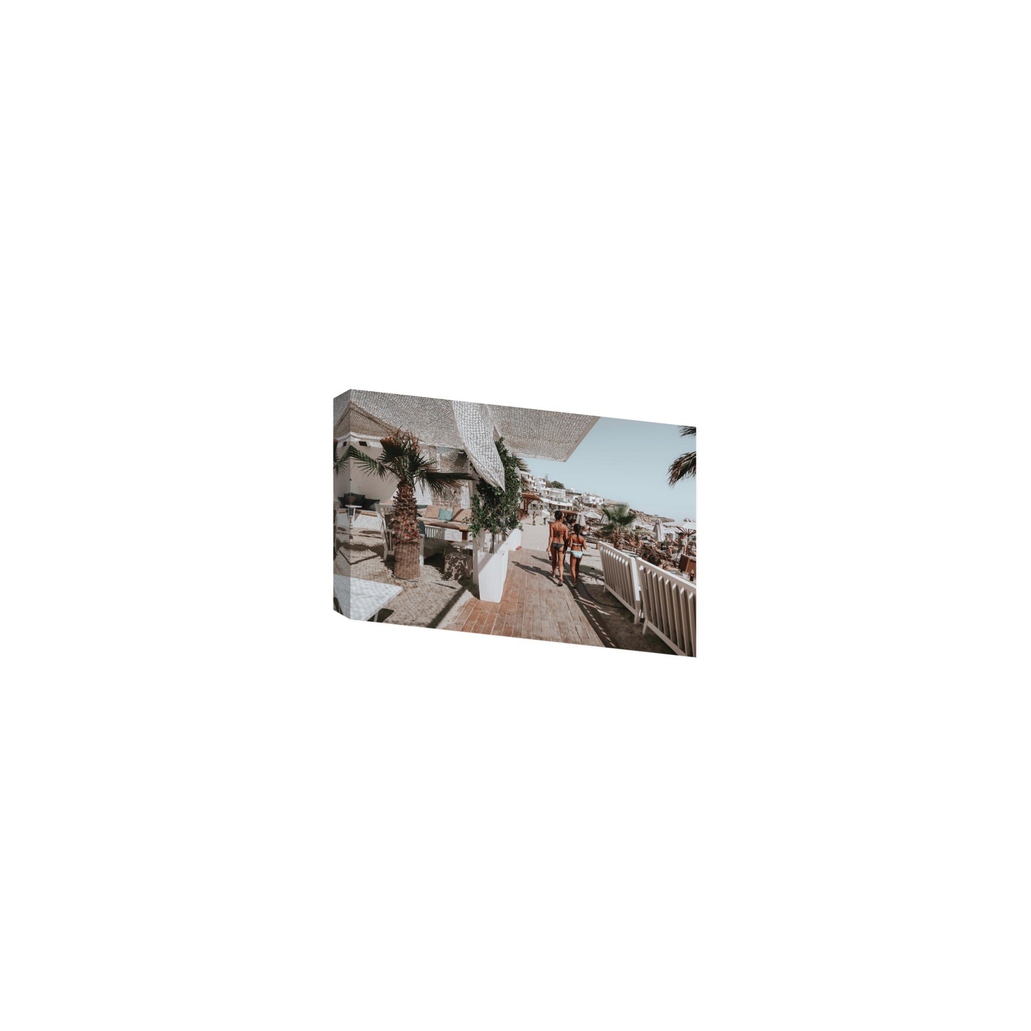 Mitera Kori Mykonos Greek island wall art Small stretched canvas print