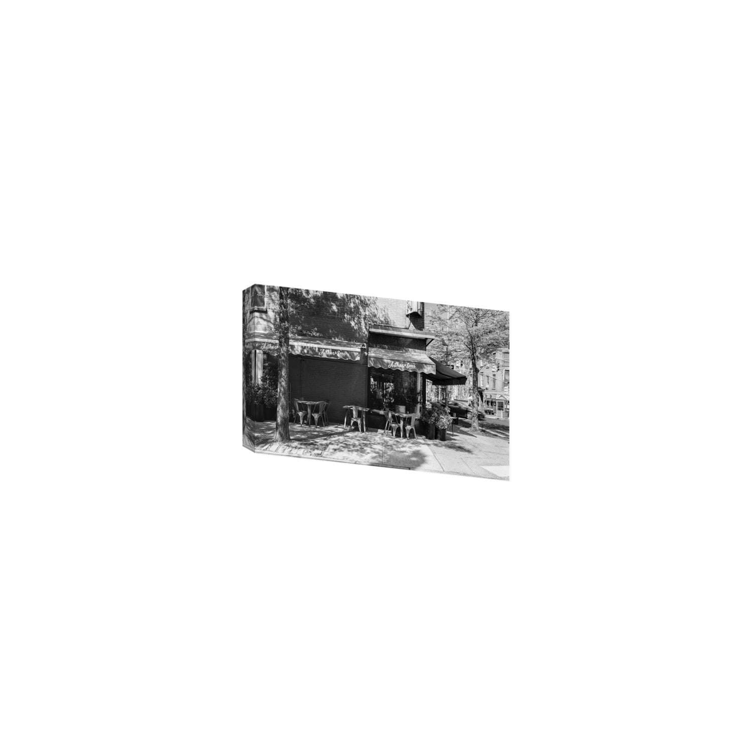 Arthur's Corner New York NYC Restaurant wall art Small stretched canvas print