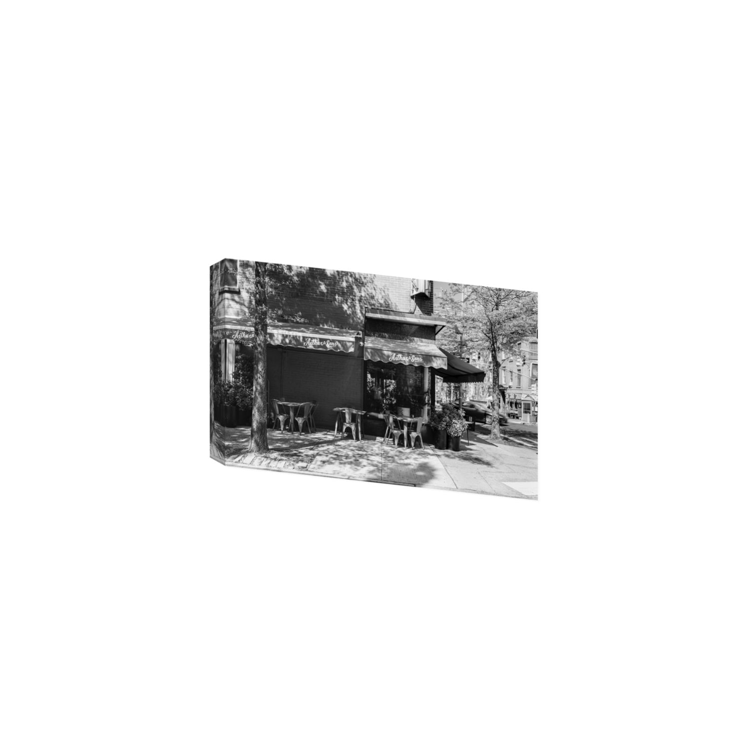 Arthur's Corner New York NYC Restaurant wall art Medium stretched canvas print