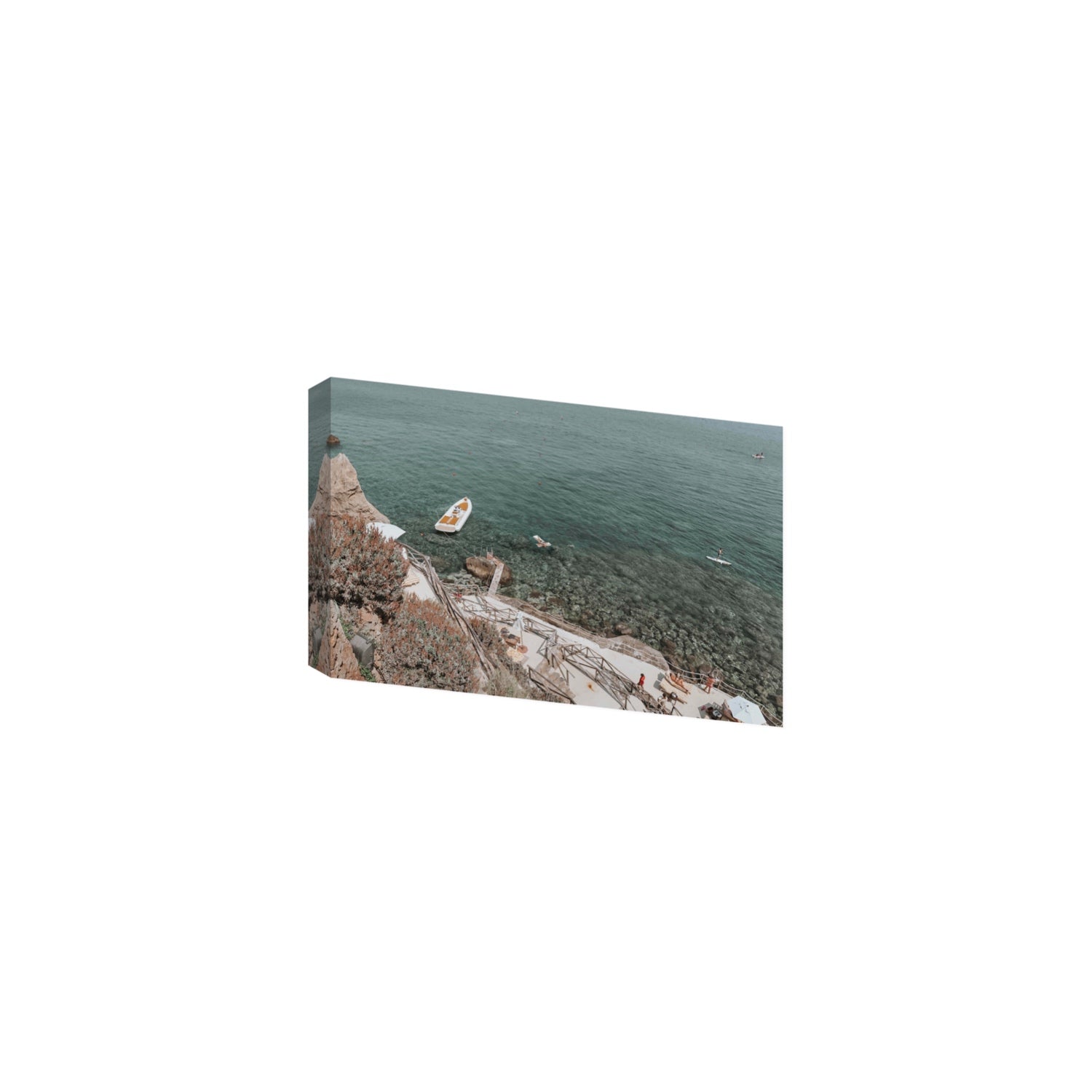 The Lagoon Tuscany coastal Italian wall art Medium stretched canvas print