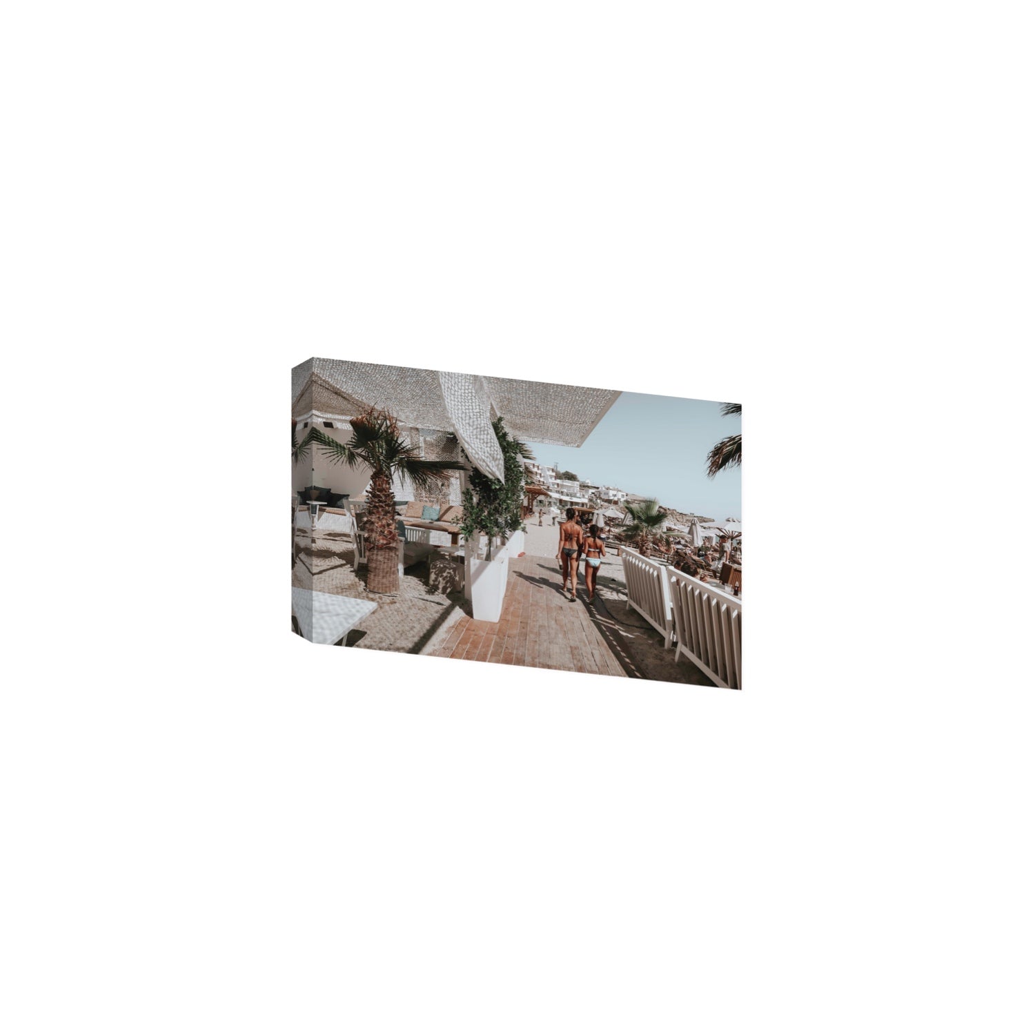 Mitera Kori Mykonos Greek island wall art Medium stretched canvas print
