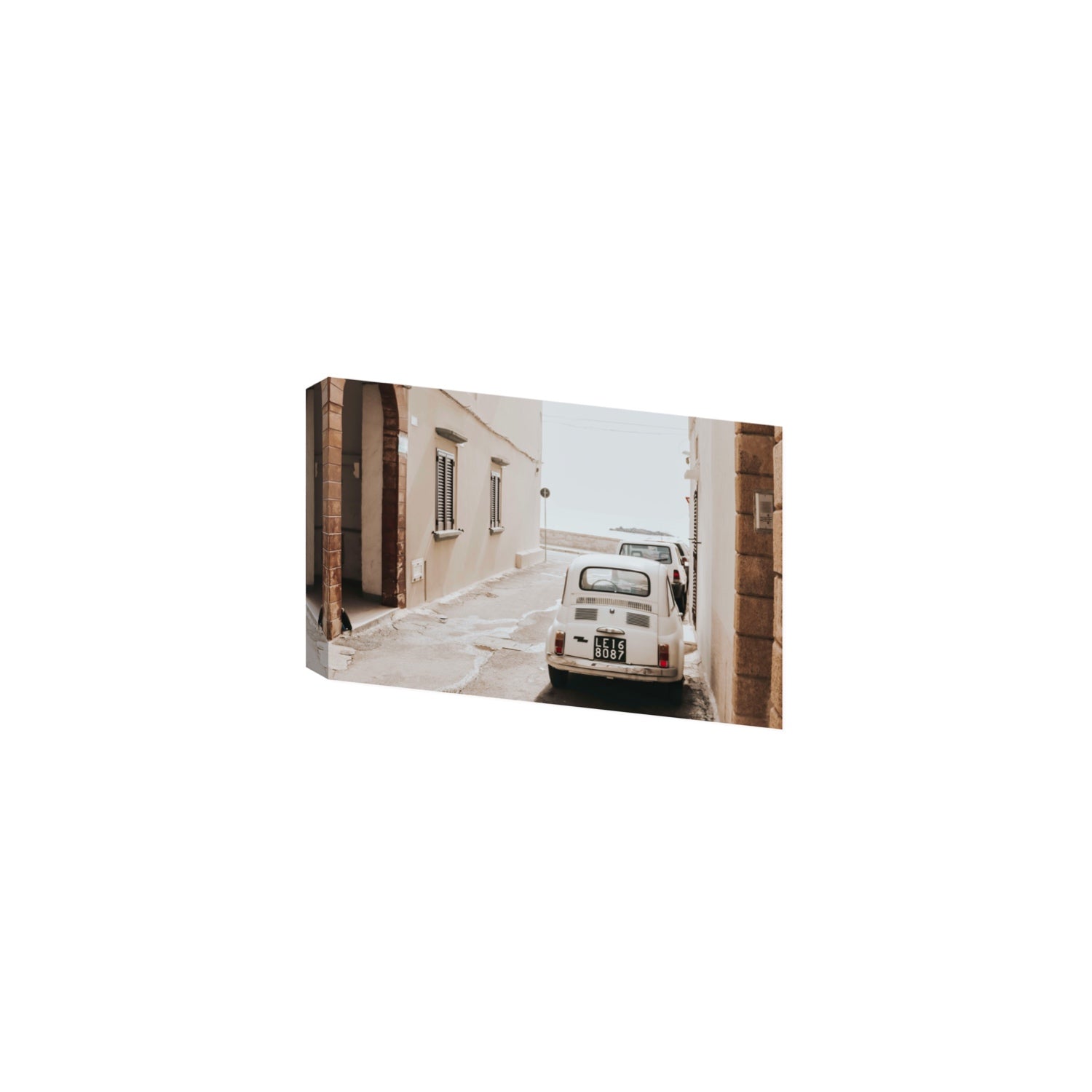 Bambini Lane Puglia Italian wall art Medium stretched canvas print