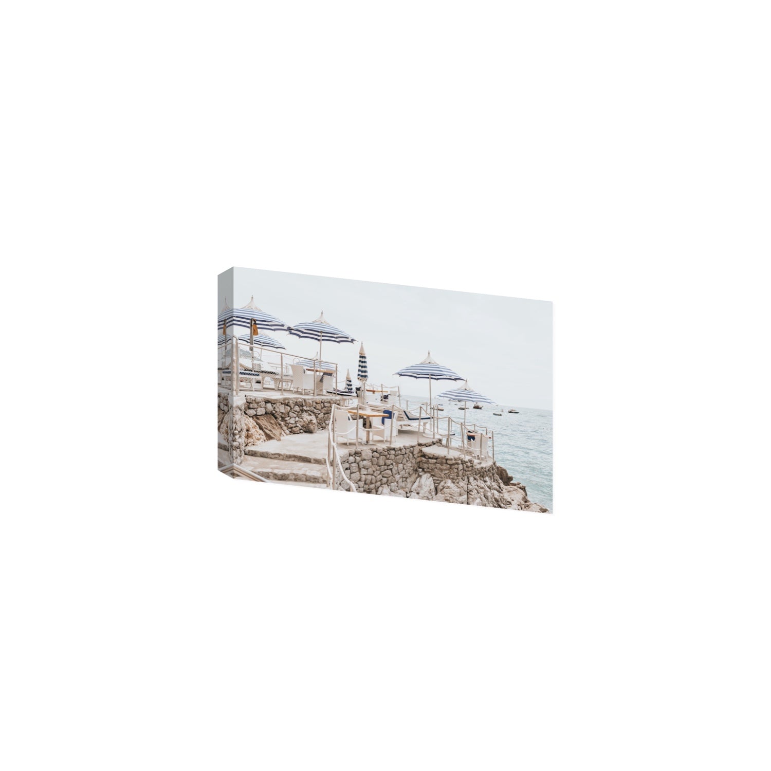 Ombrelloni fine art print, Positano, Italy, Medium, Stretched Canvas