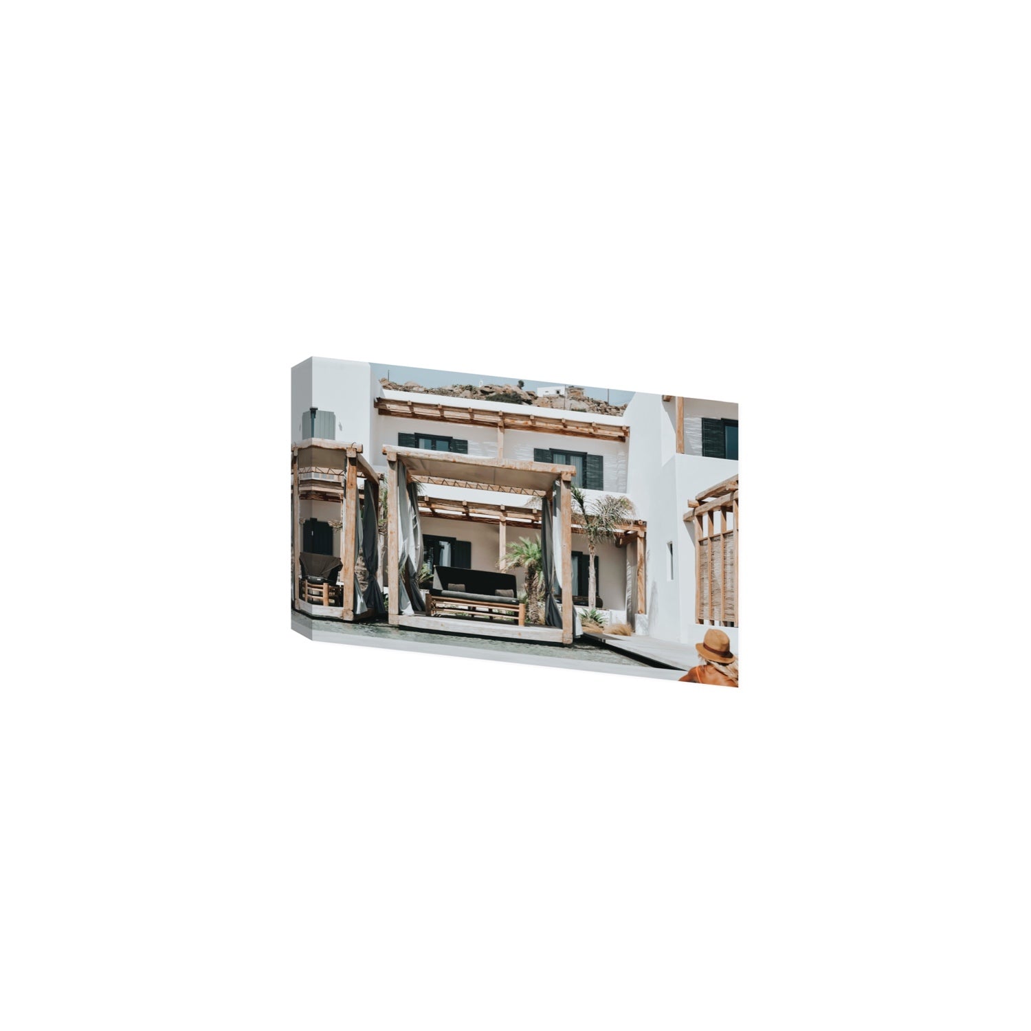 Dream Villa fine art print, Mykonos, Greece, Medium, Stretched Canvas