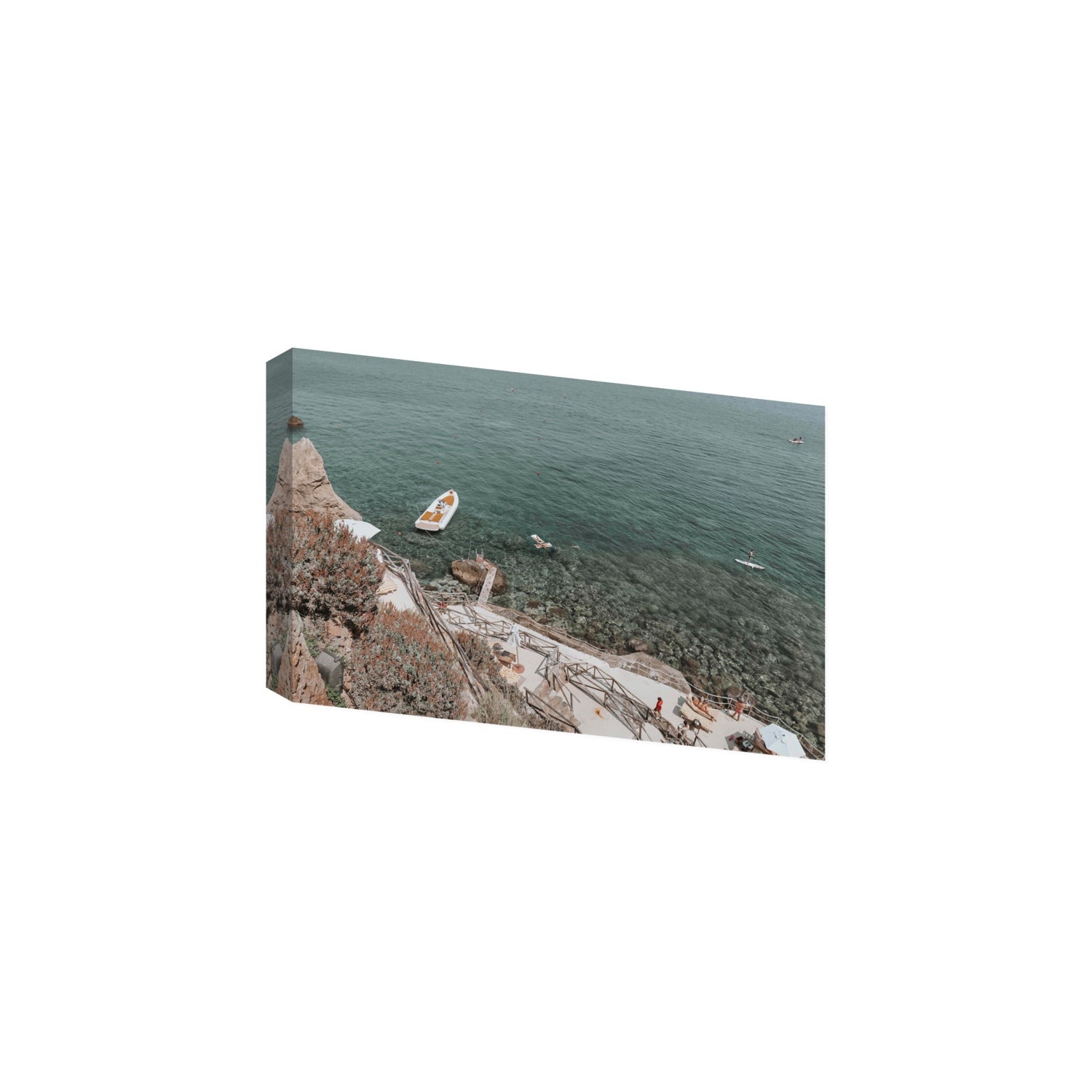 The Lagoon Tuscany coastal Italian wall art Large stretched canvas print