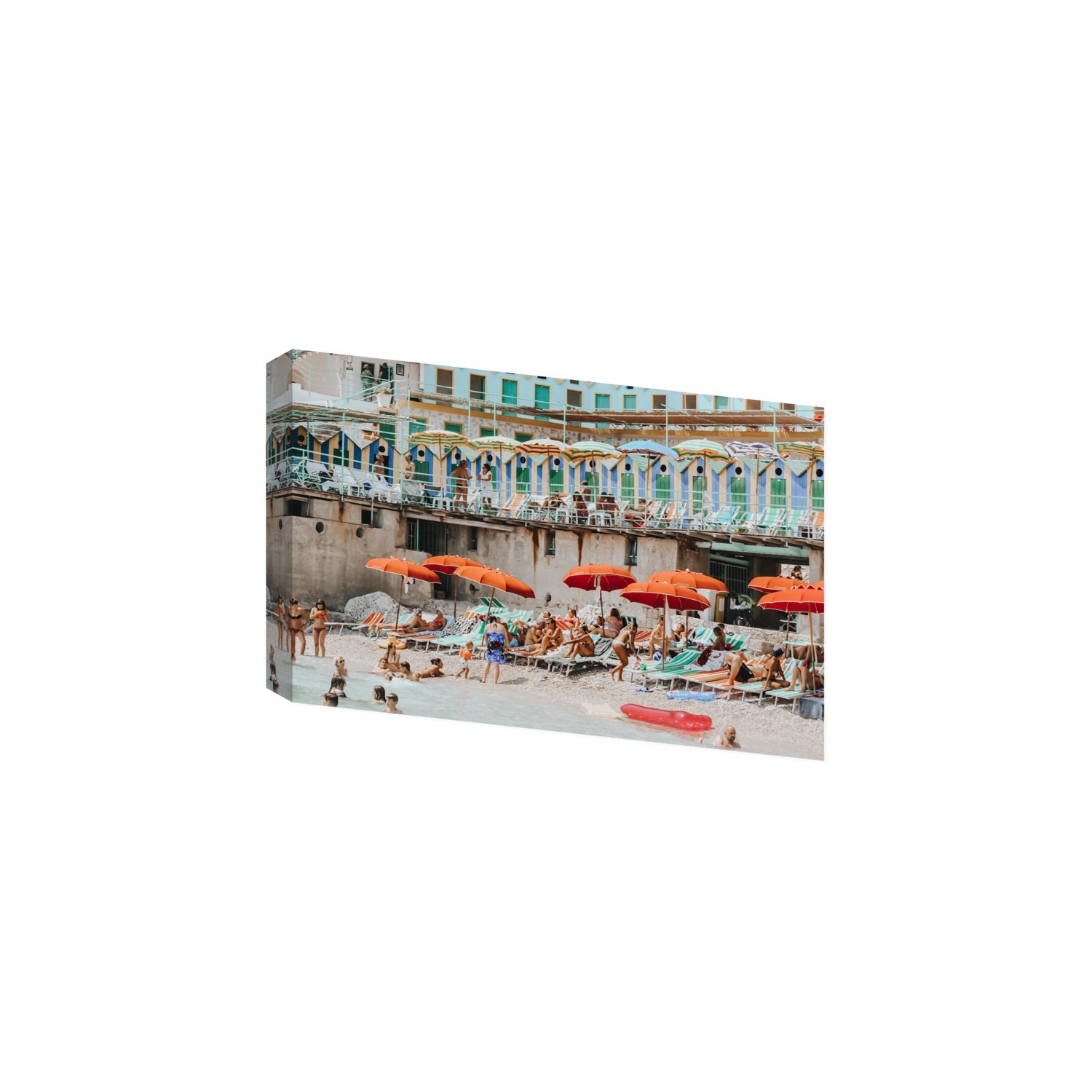 Umbrella Fiesta fine art print, Capri, Italy, Large, Stretched Canvas