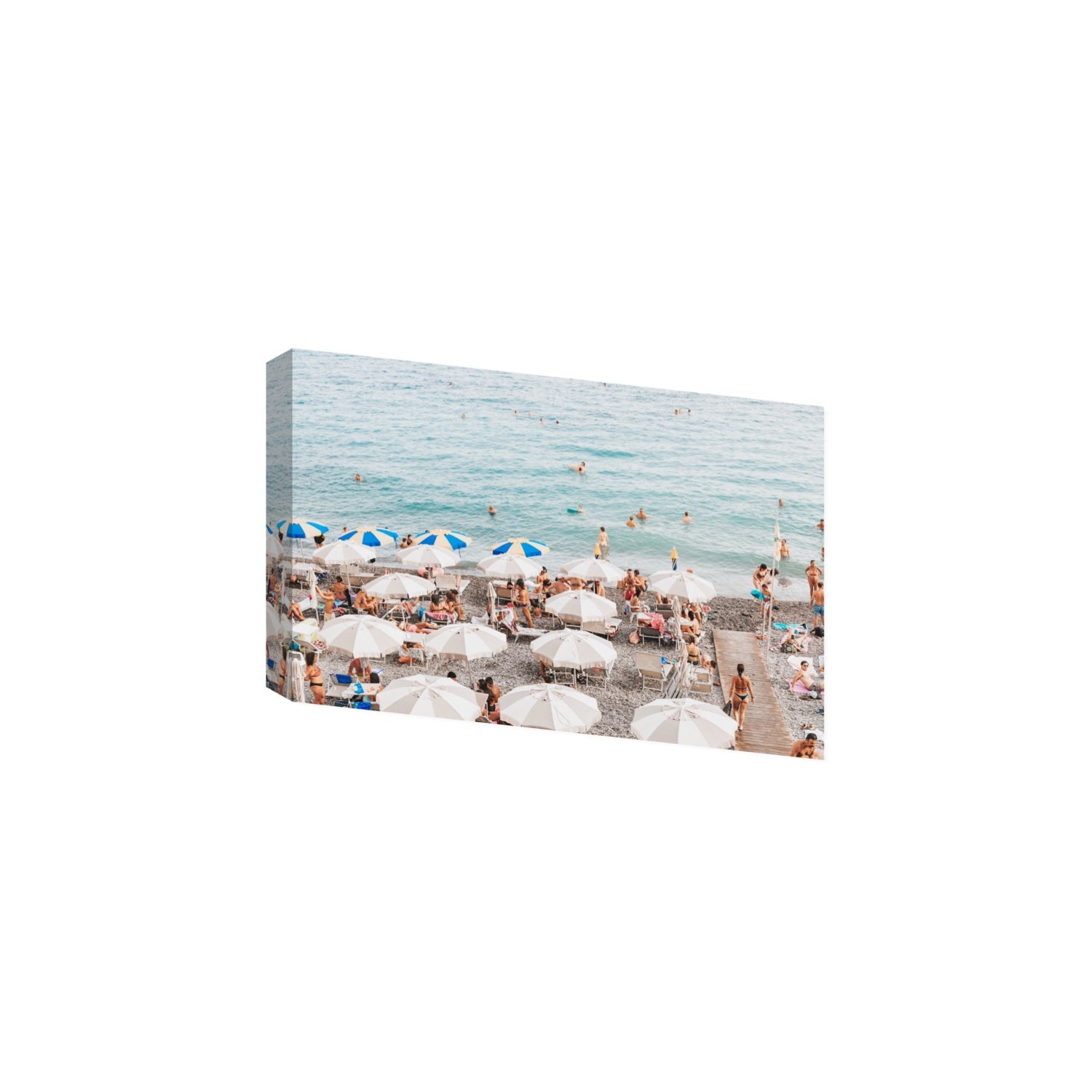 Dreamscape Amalfi Italian beach wall art Large stretched canvas print
