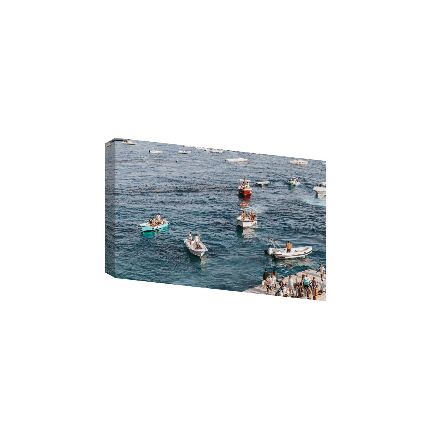 Nautical Parade Positano wall art Large stretched canvas print