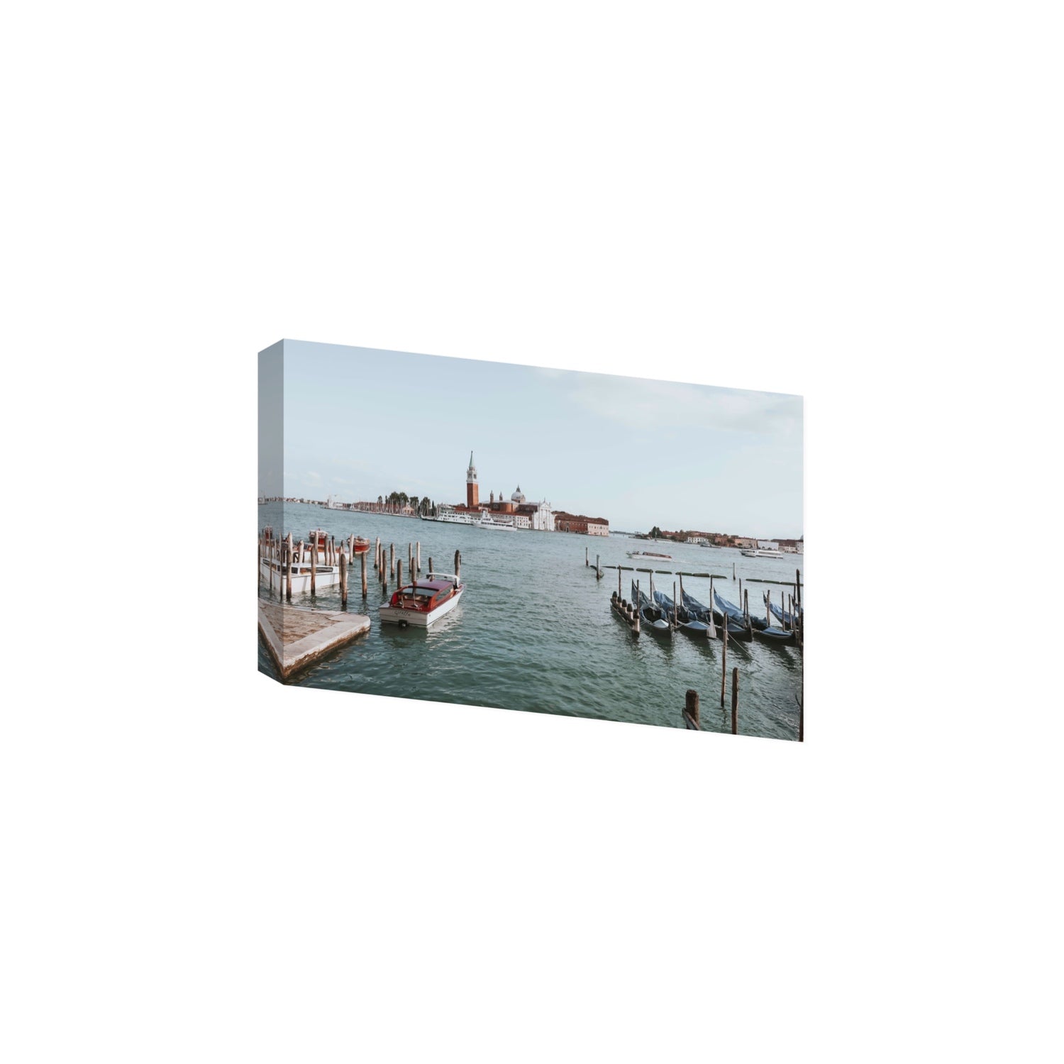Venetian Waterscape Venice Italian art print Large stretched canvas print