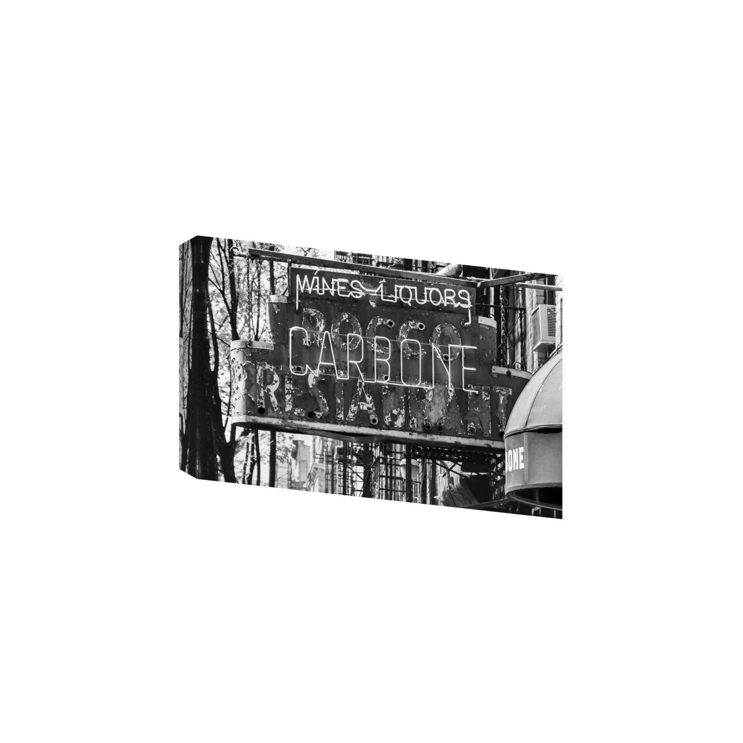 Thompson Street New York NYC Black & White wall art Large stretched canvas print