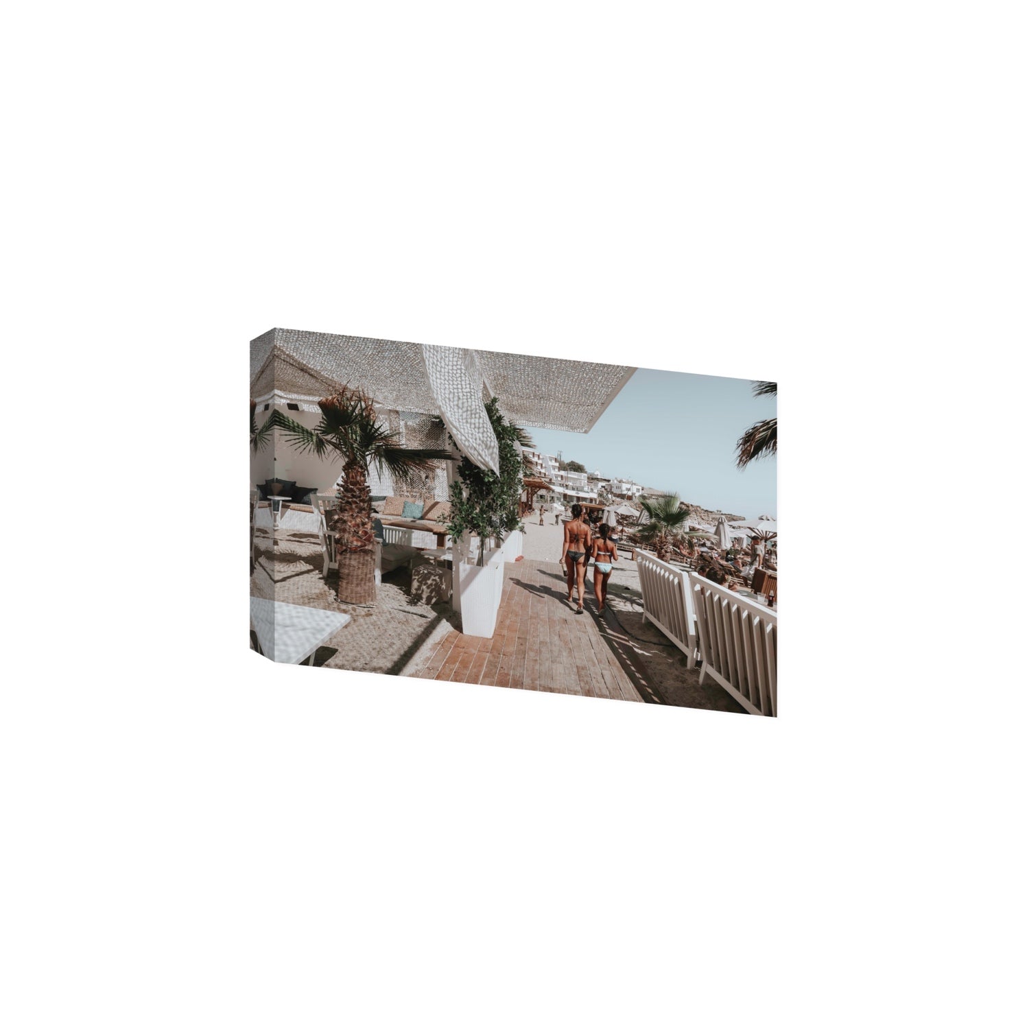 Mitera Kori Mykonos Greek island wall art Large stretched canvas print