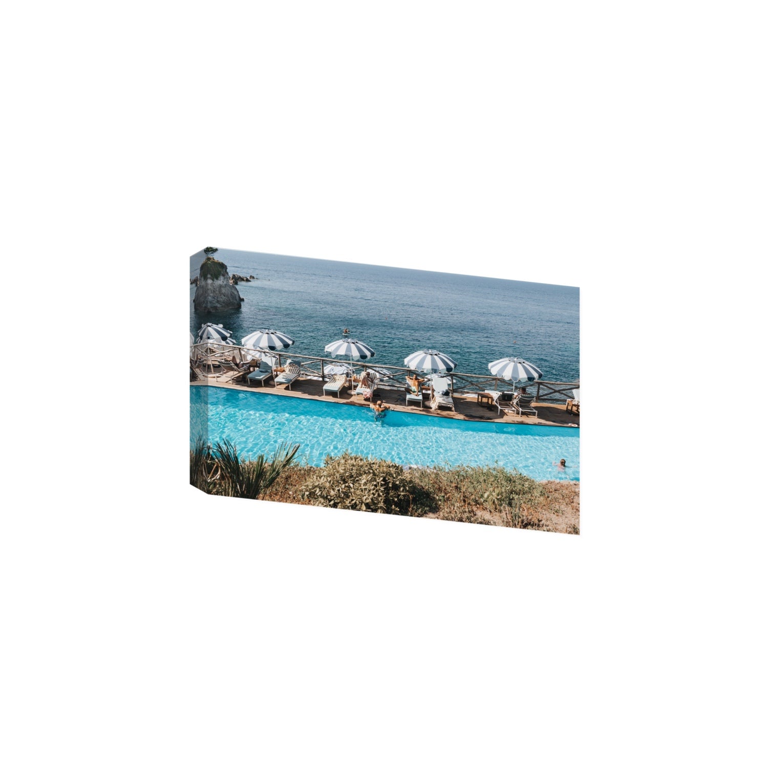 Hues Of Blues fine art print, Ischia, Italy, Large, Stretched Canvas