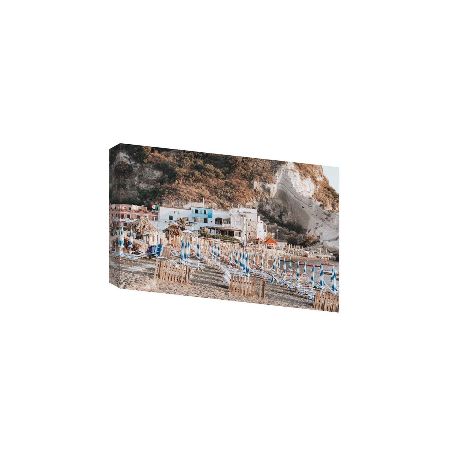 Sant' Angelo Ischia Italian coastal wall art Large stretched canvas print