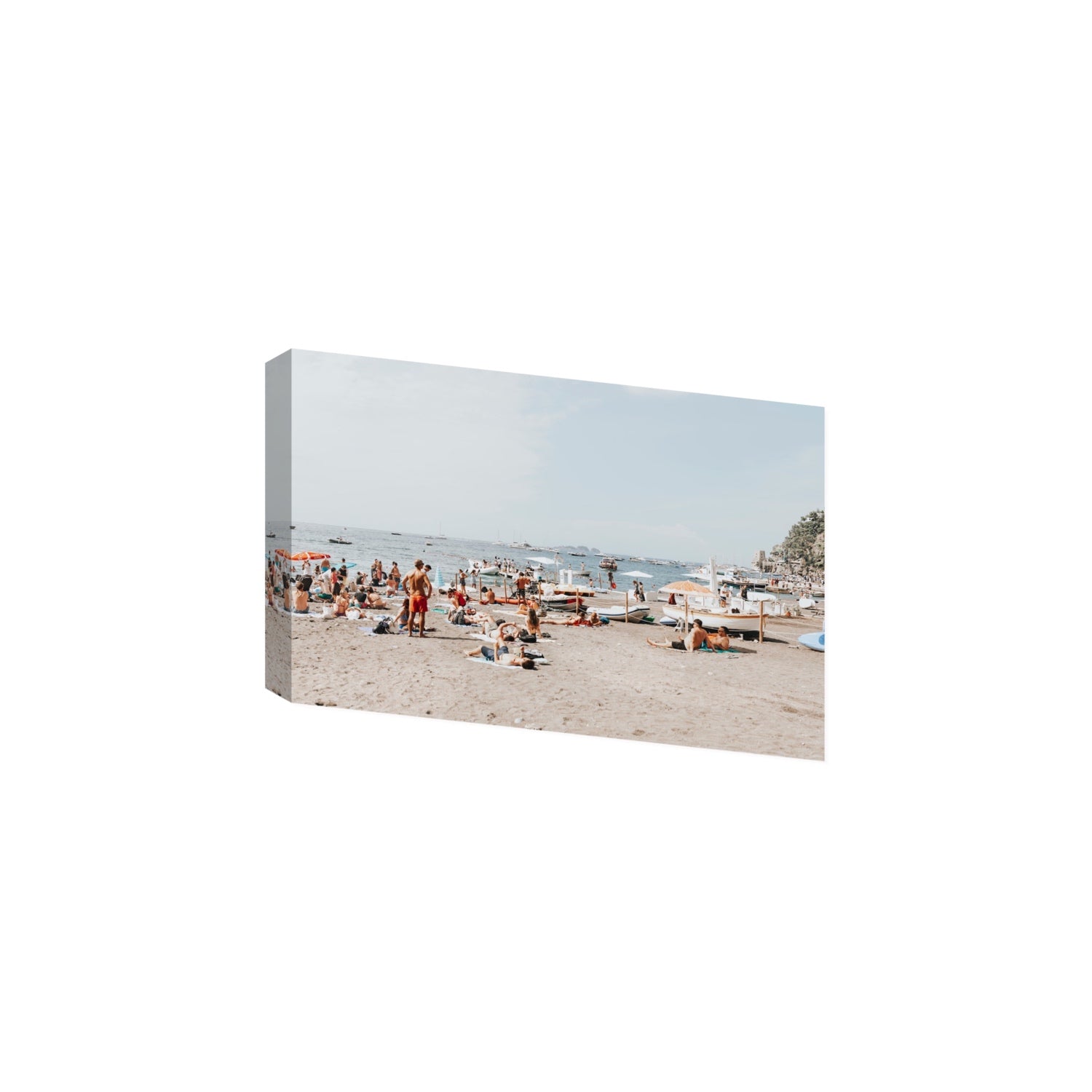 Beachy Vibes fine art print, Positano, Italy, Large, Stretched Canvas