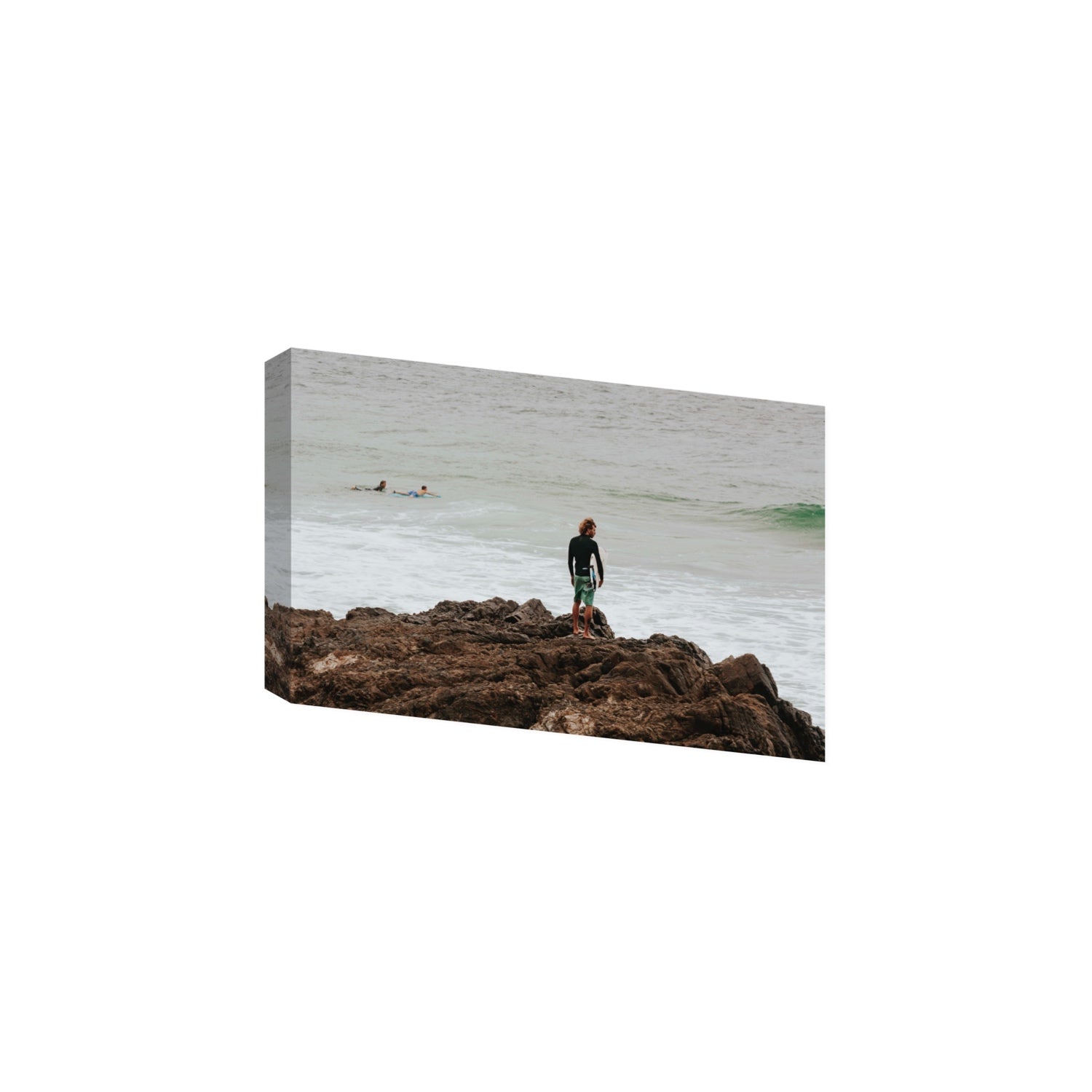 Let The Sea Set You Free Byron Bay Surf wall art Large stretched canvas print