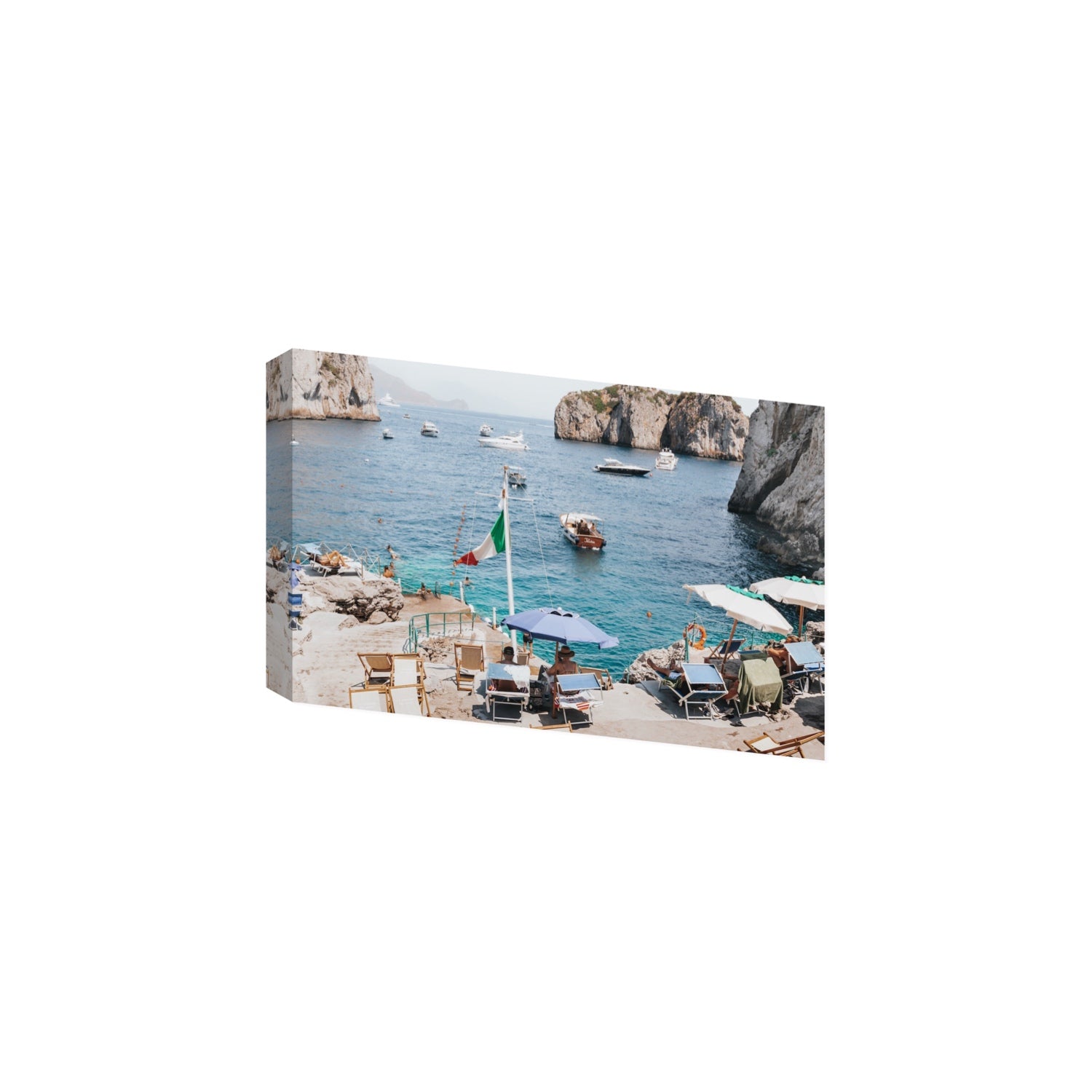 Smooth Sailing fine art print, Capri, Italy, Large, Stretched Canvas
