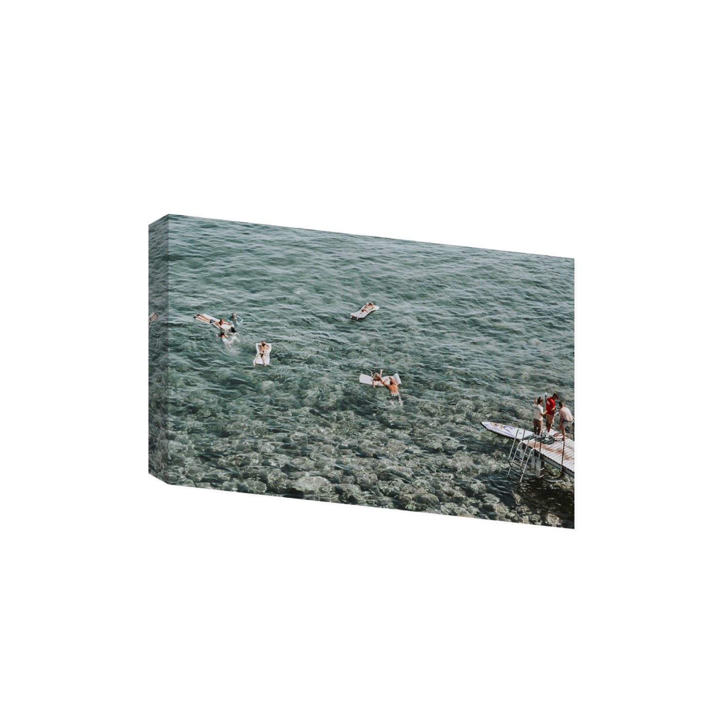 Having A Whale Of A Time Tuscany coastal wall art Extra Large stretched canvas print