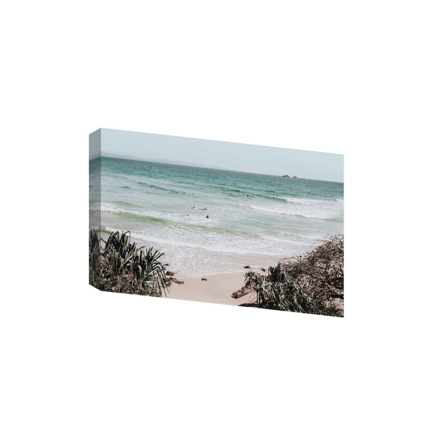 Surf City Byron Bay Surf coastal wall art Extra Large stretched canvas print