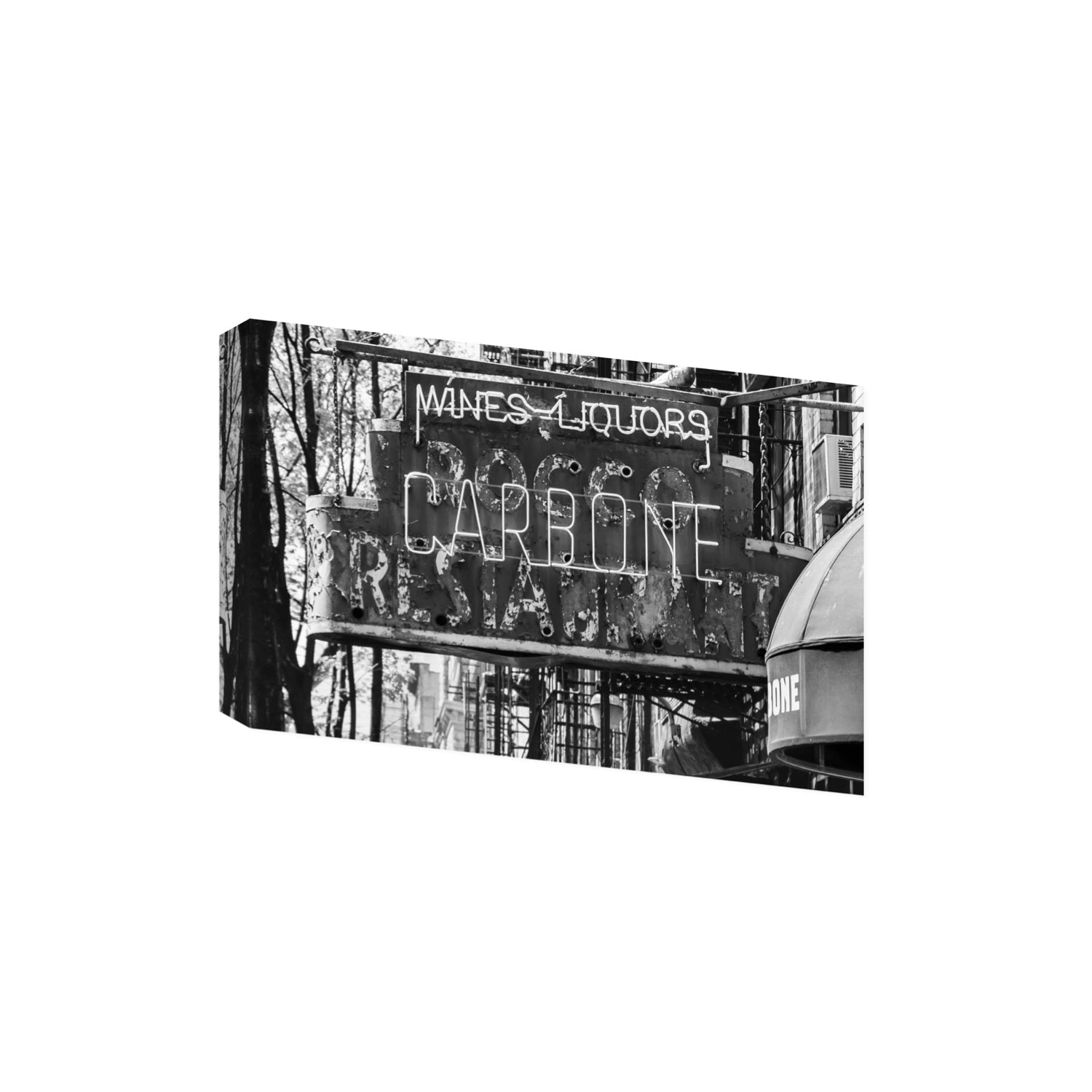 Thompson Street New York NYC Black & White wall art Extra Large stretched canvas print