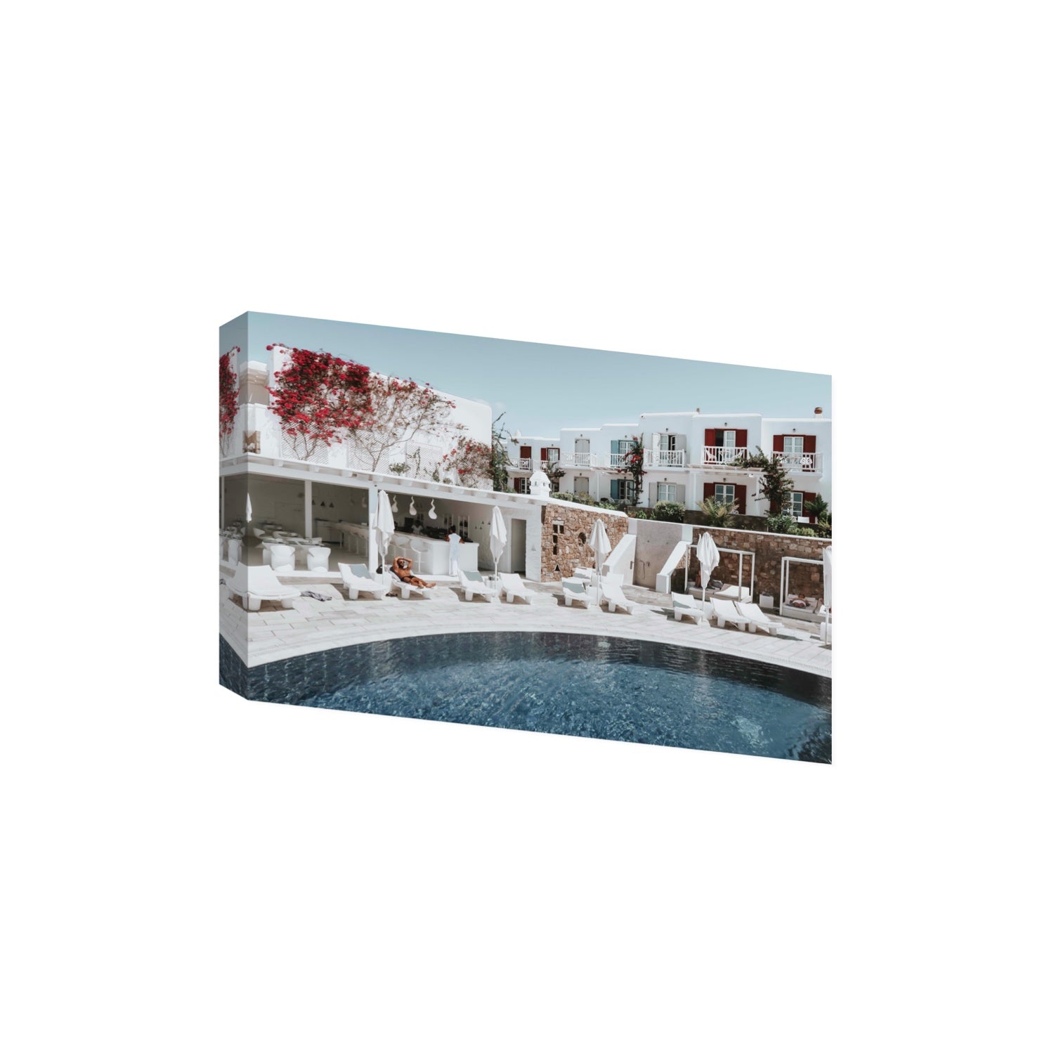 Got The First Lounge fine art print, Mykonos, Greece, Extra Large, Stretched Canvas