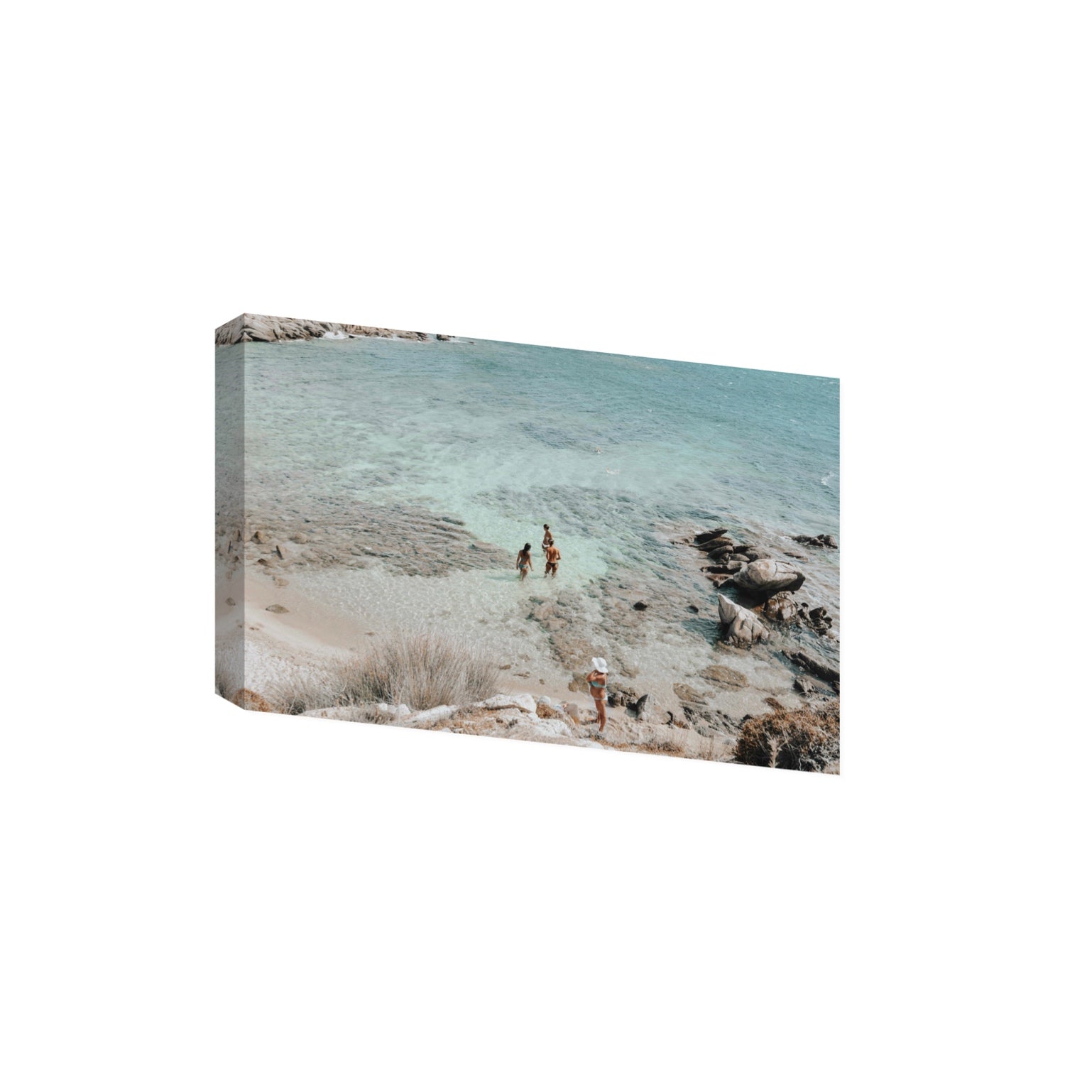 Easy On The Eyes Mykonos Greek island wall art Extra Large stretched canvas print