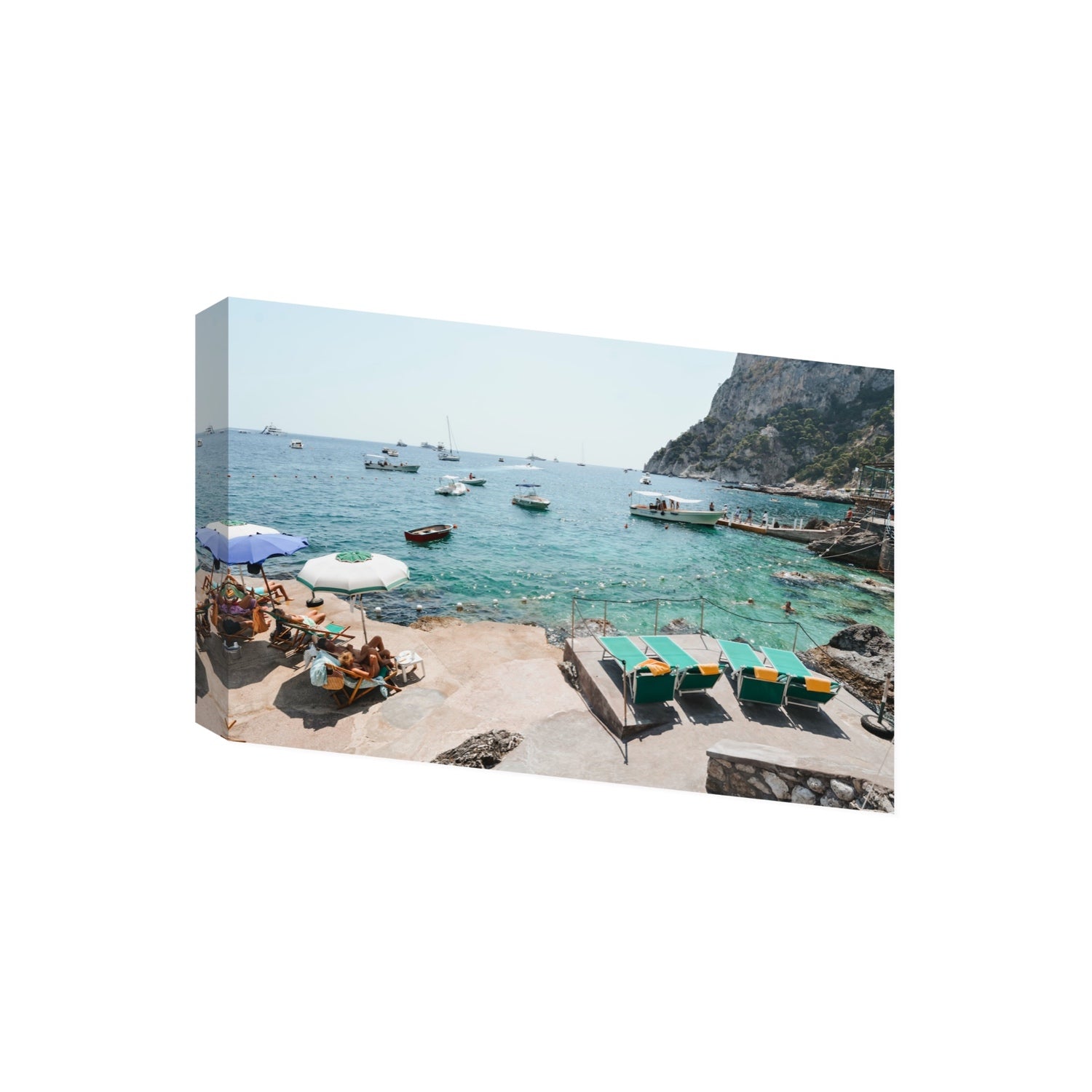Save Me A Seat Capri Mediterranean wall art Giant stretched canvas print