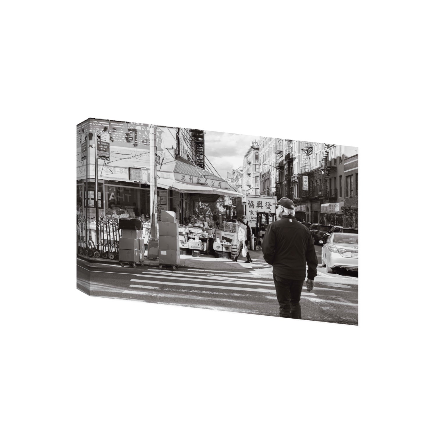 Chinatown New York NYC Street wall art Giant stretched canvas print