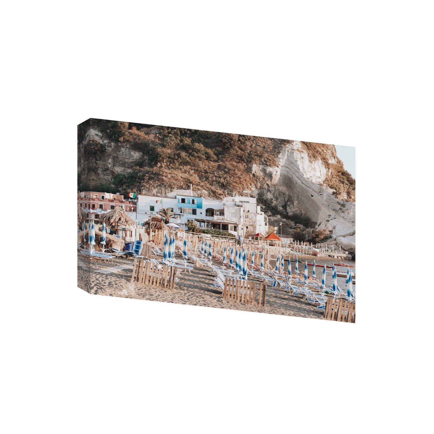 Sant' Angelo Ischia Italian coastal wall art Giant stretched canvas print