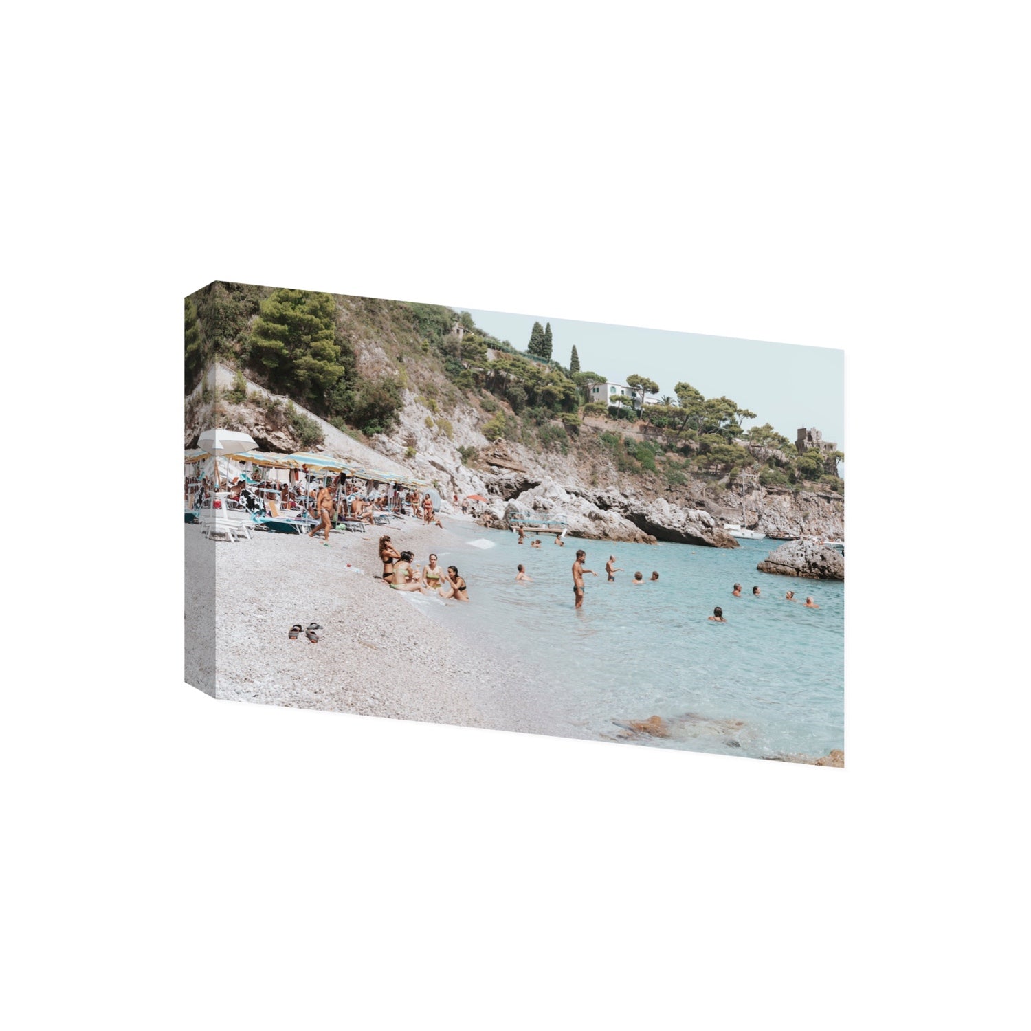 La Vacanza Amalfi Mediterranean wall art Giant stretched canvas print