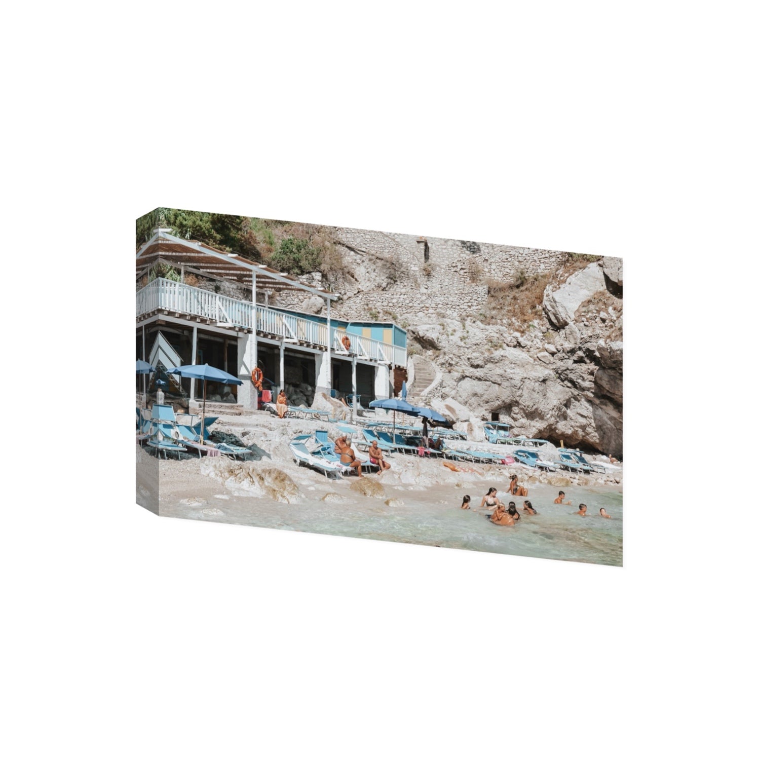 Beachside Bronze fine art print, Capri, Italy, Giant, Stretched Canvas