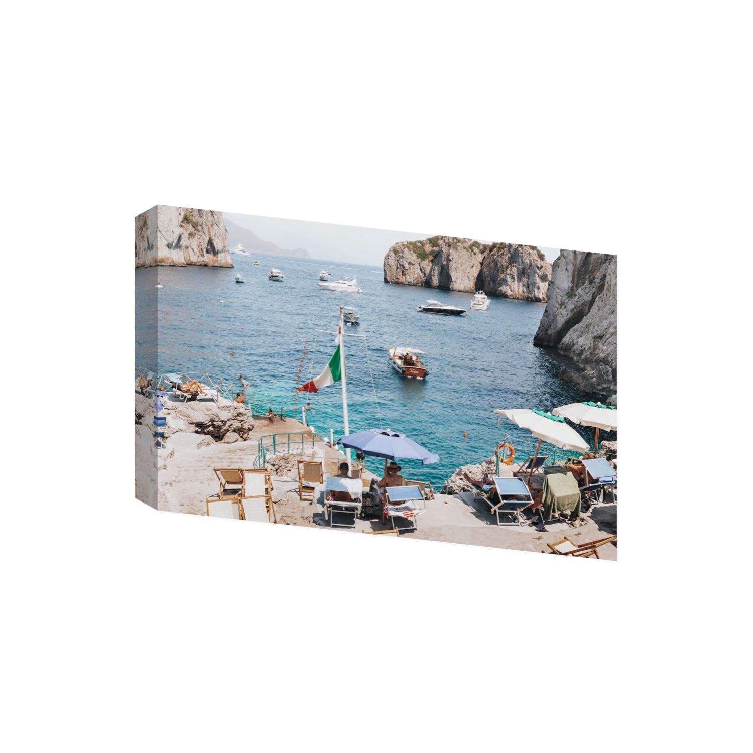 Smooth Sailing fine art print, Capri, Italy, Giant, Stretched Canvas
