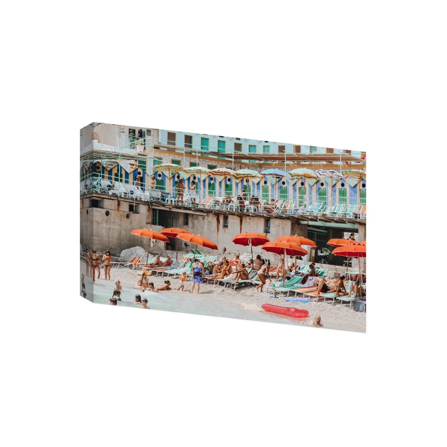 Umbrella Fiesta fine art print, Capri, Italy, Giant, Stretched Canvas